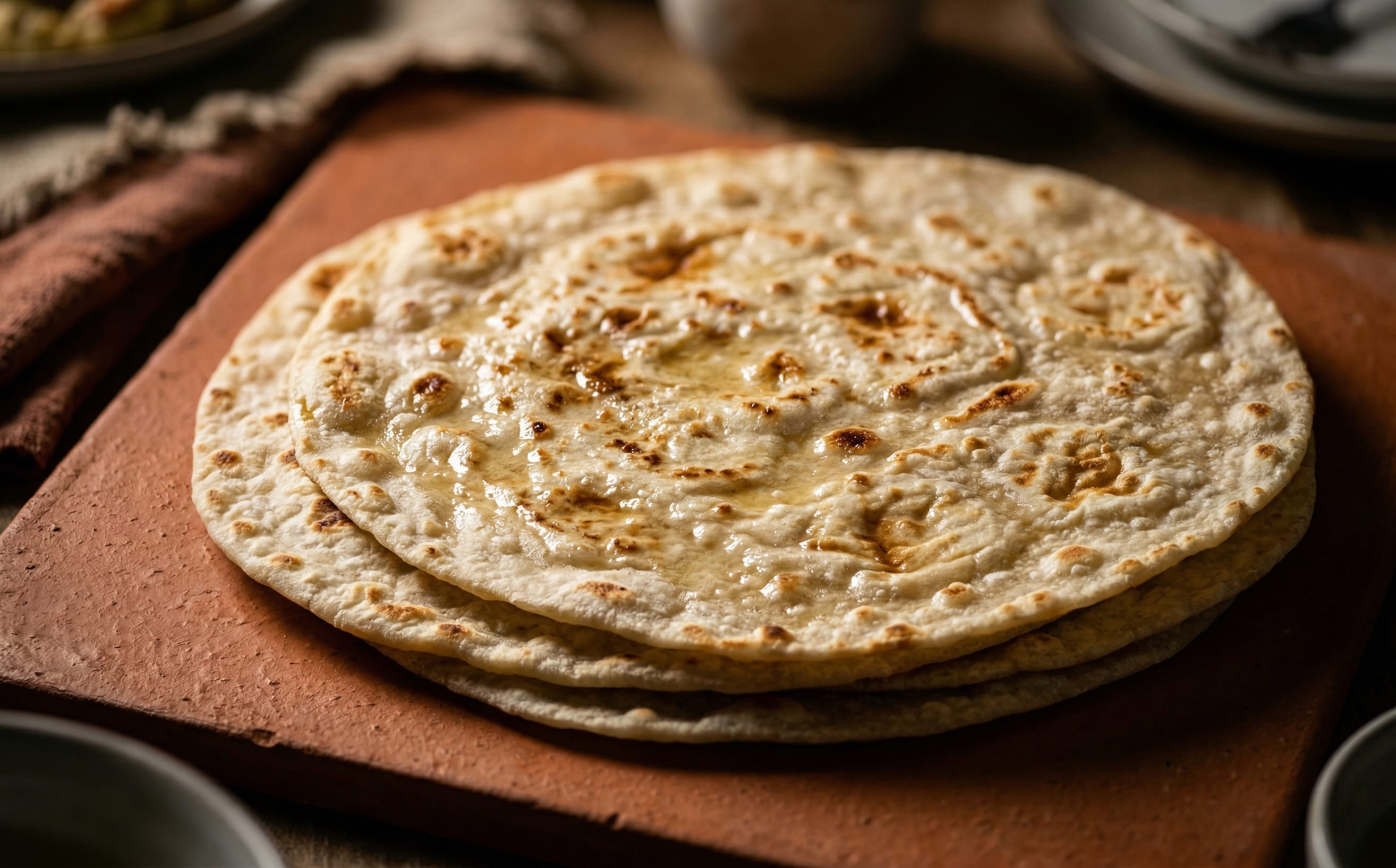 Khubz Raqaq (Thin Griddled Flatbread)