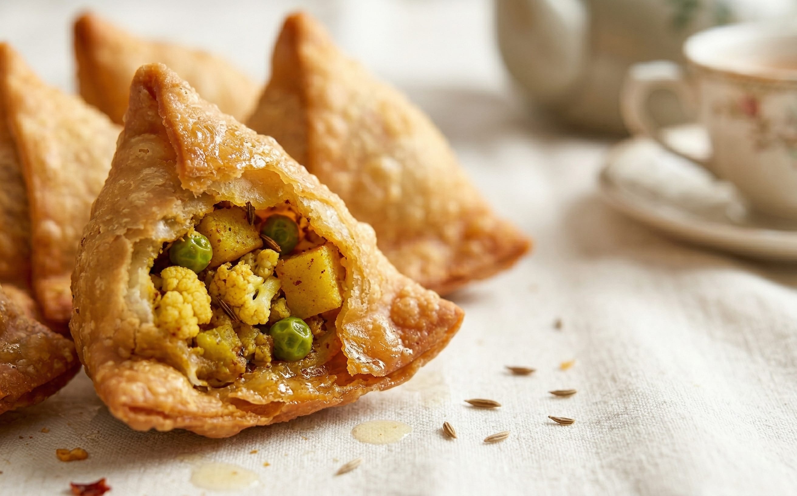 Singara (Potato and Cauliflower Pastries)