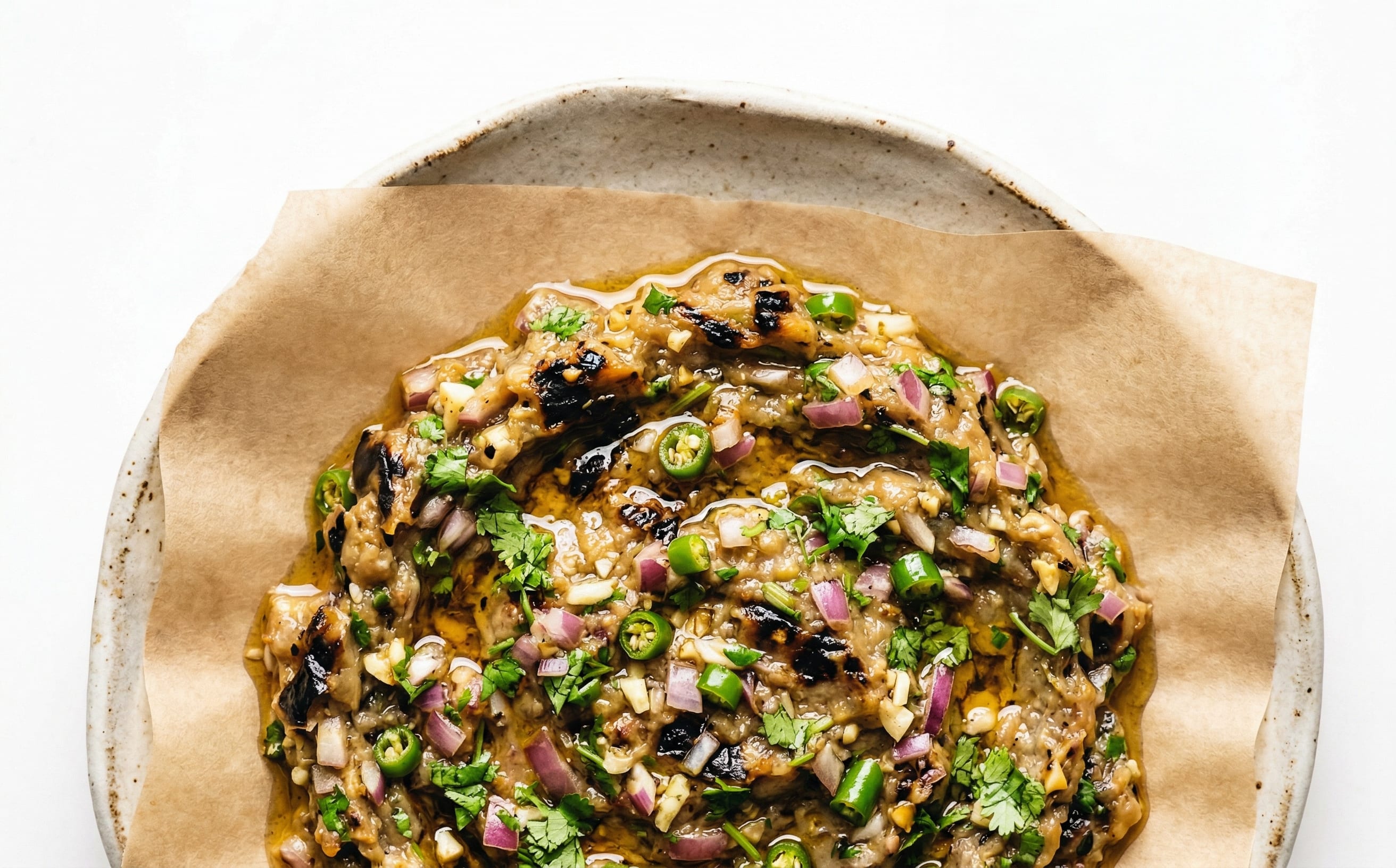 Begun Bhorta (Smoky Mashed Eggplant)