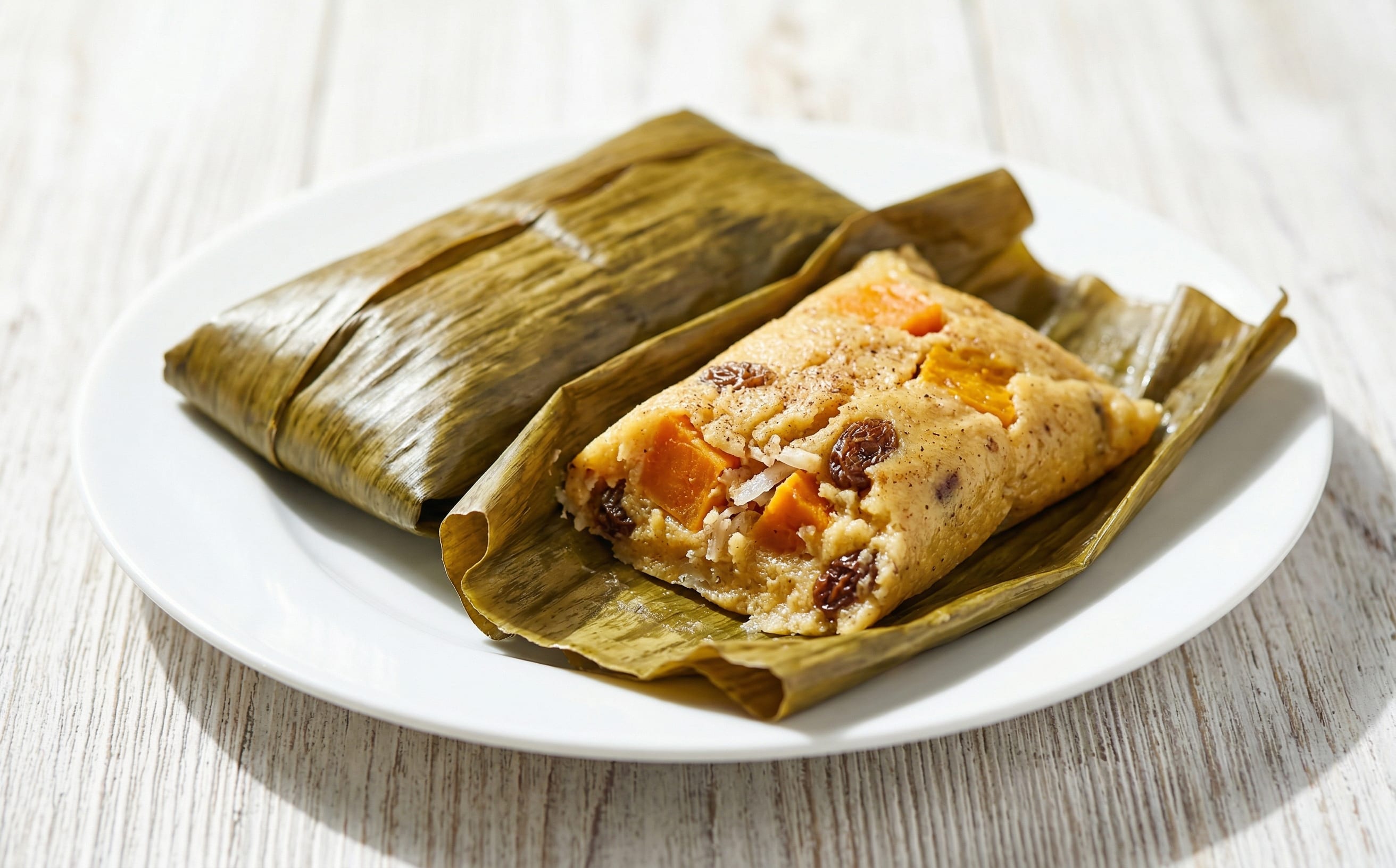 Conkies (Steamed Cornmeal and Pumpkin Parcels)