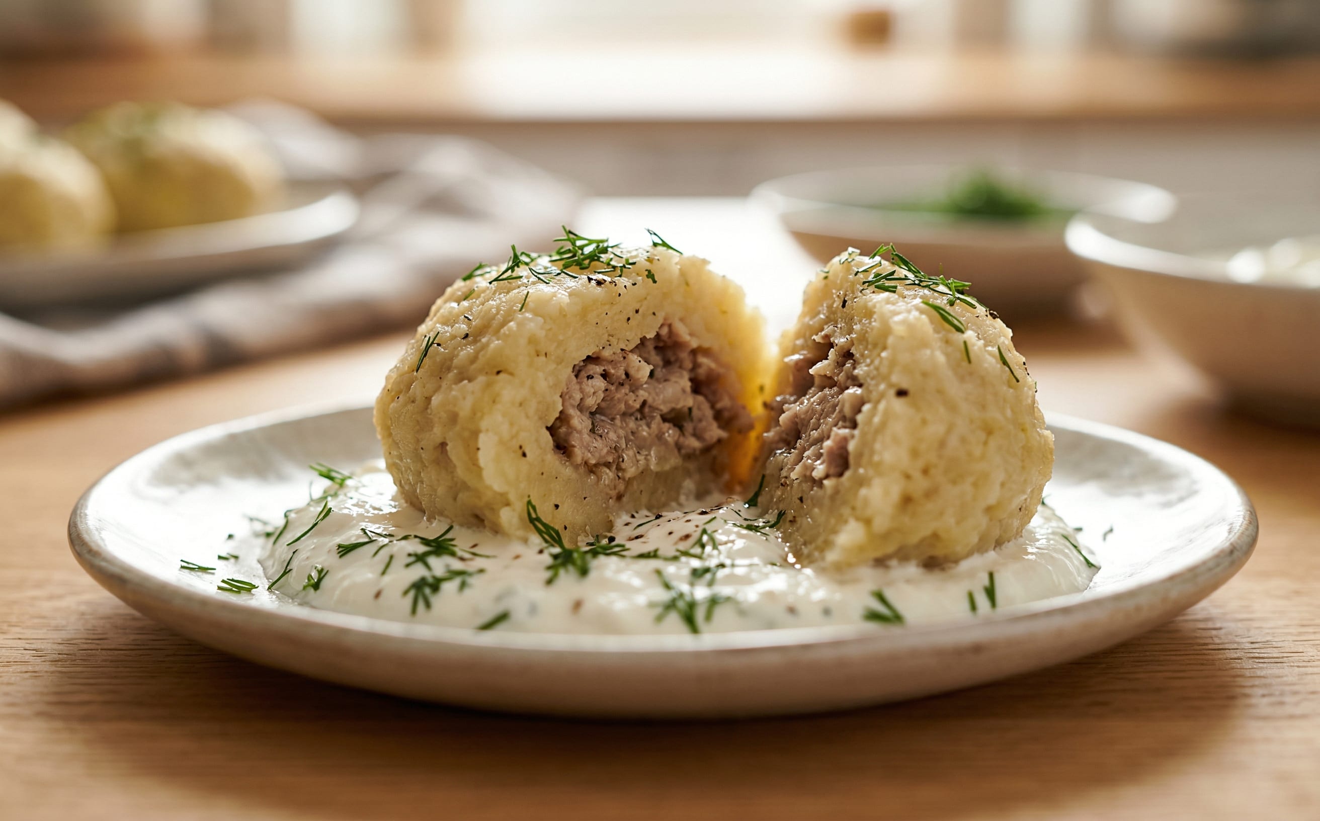 Kalduny (Potato Dumplings with Pork)