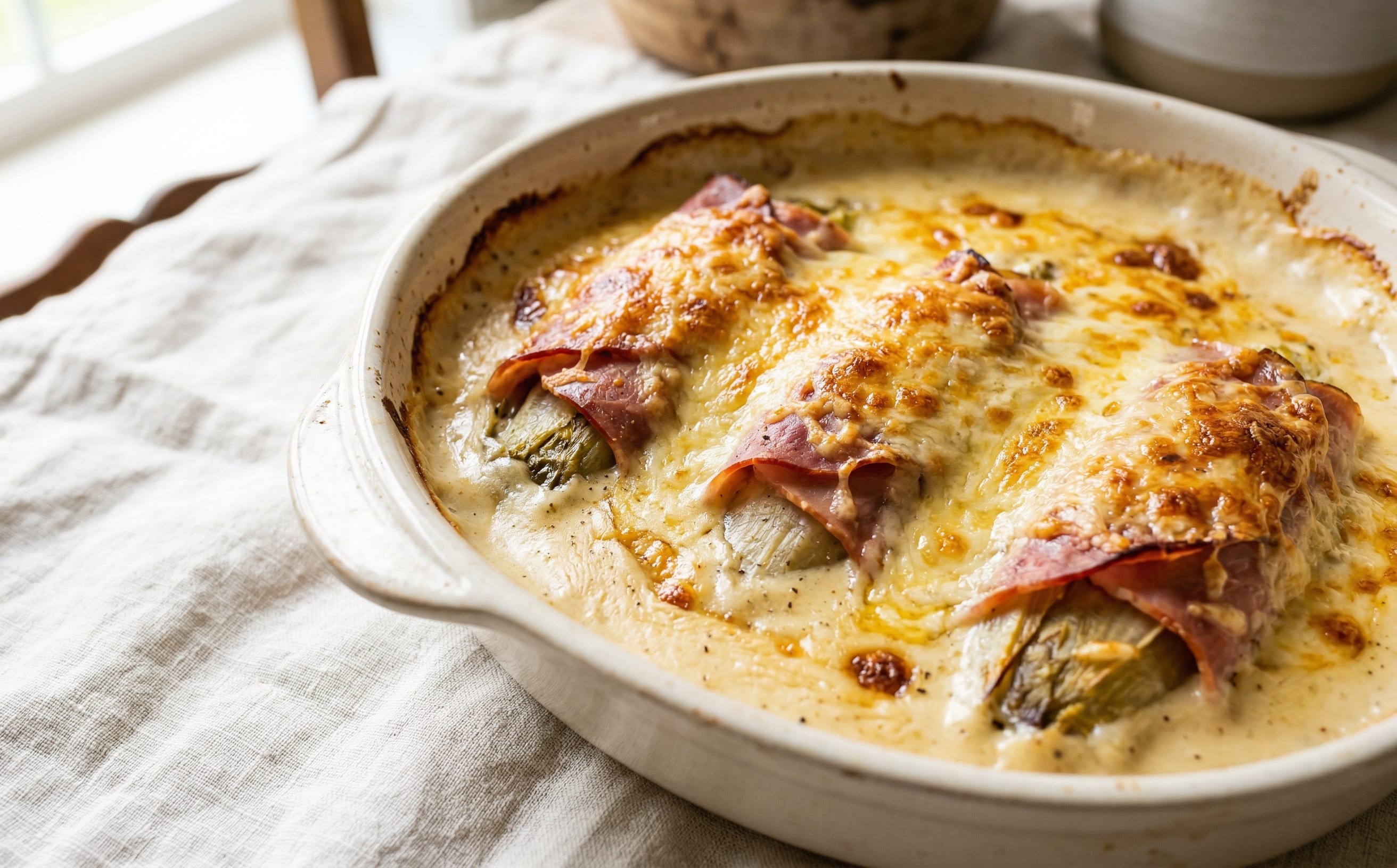 Chicons au Gratin (Endive and Ham Gratin)