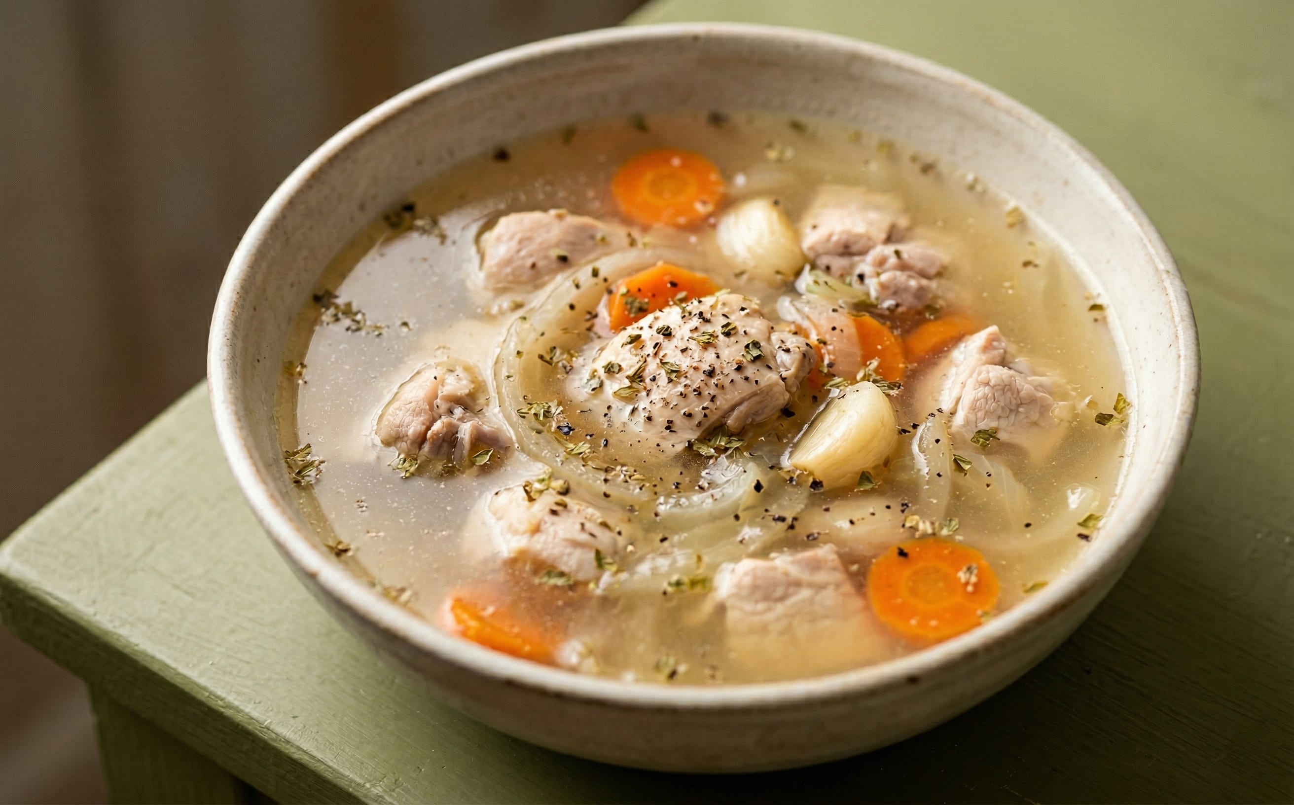 Escabeche (Belizean Chicken and Onion Soup)