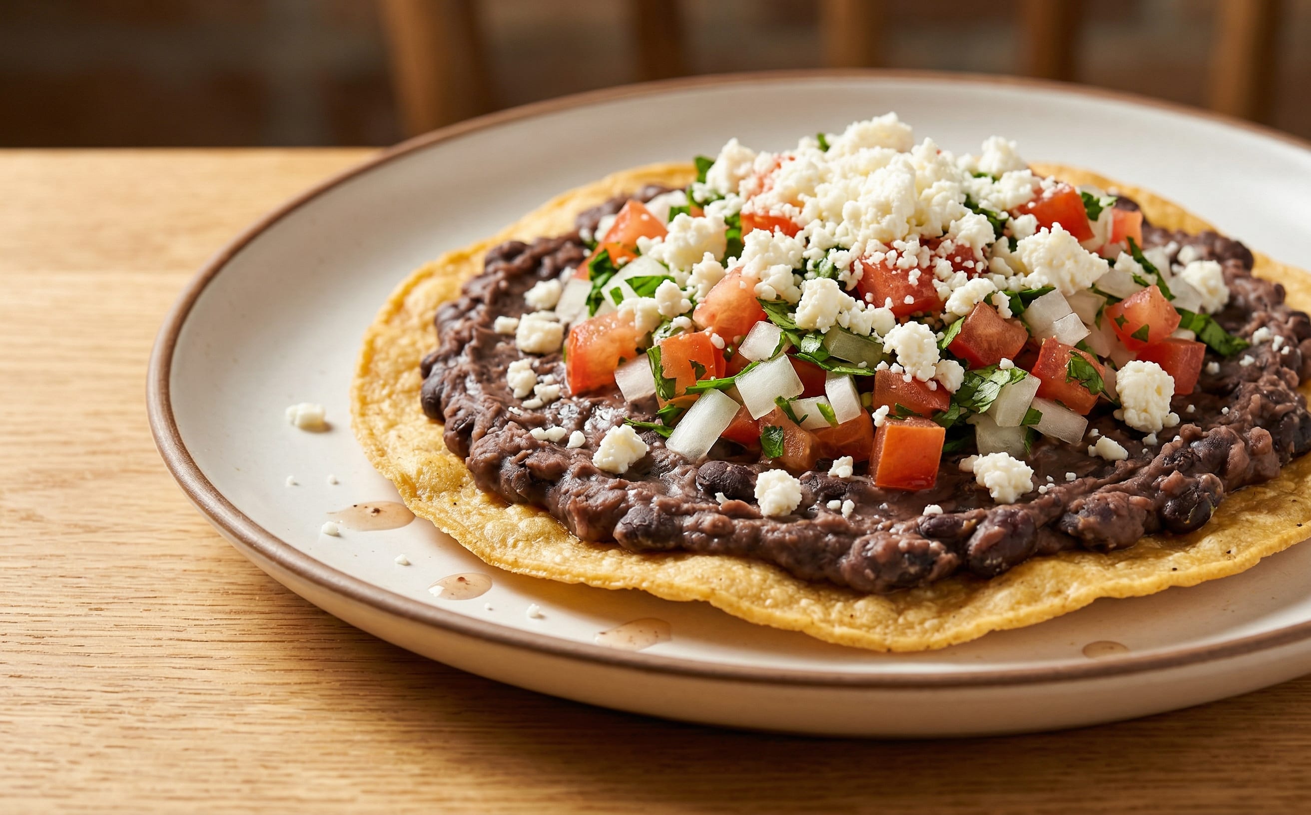 Garnaches (Fried Tortillas with Beans and Cheese)