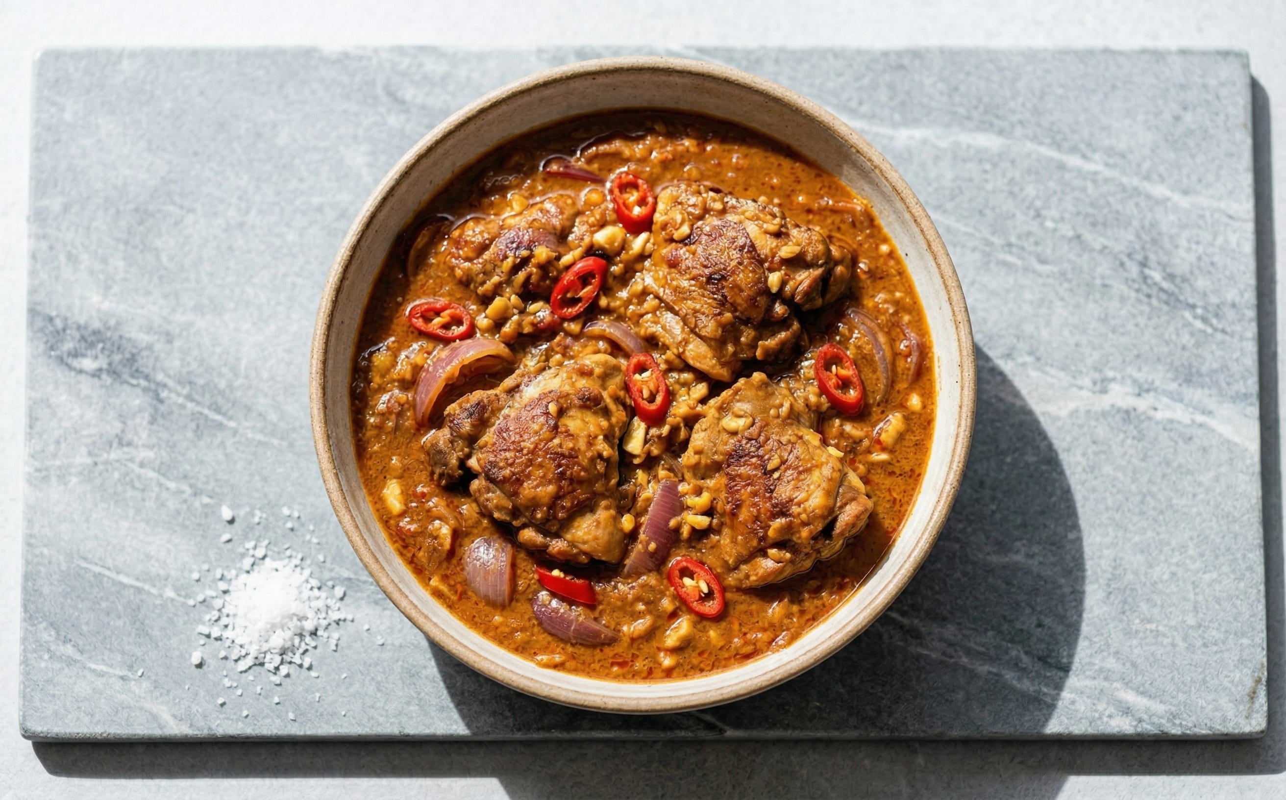 Poulet à la Sauce d'Arachide (Chicken in Peanut Sauce)