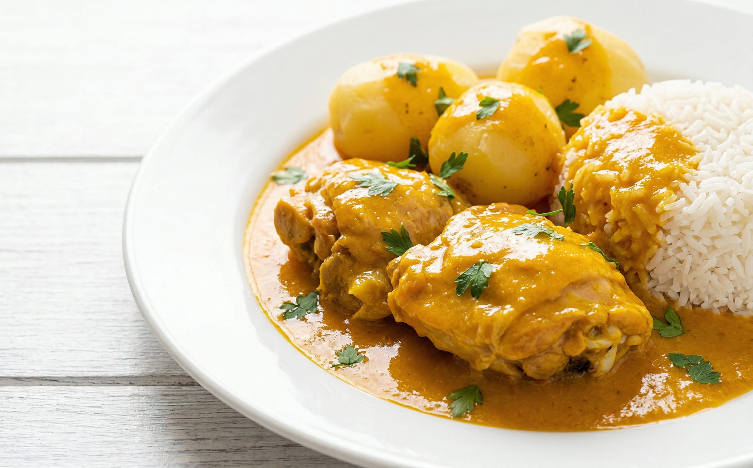 Sajta de Pollo (Chicken in Yellow Chile Sauce)