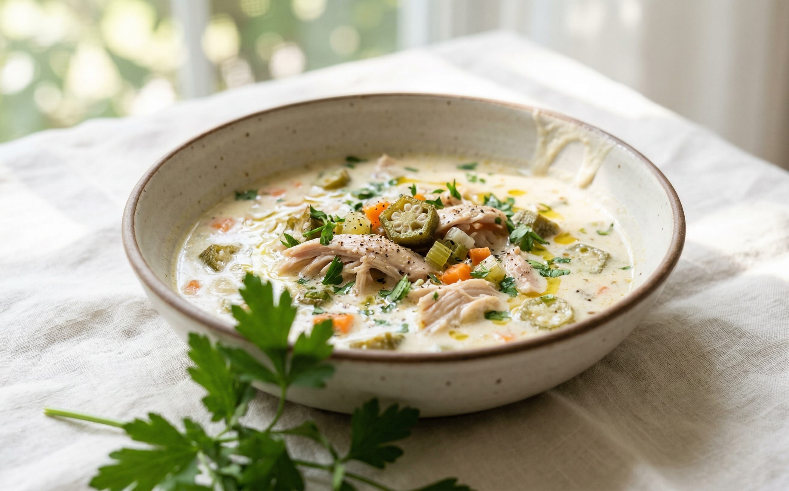 Begova Čorba (Chicken and Okra Soup)
