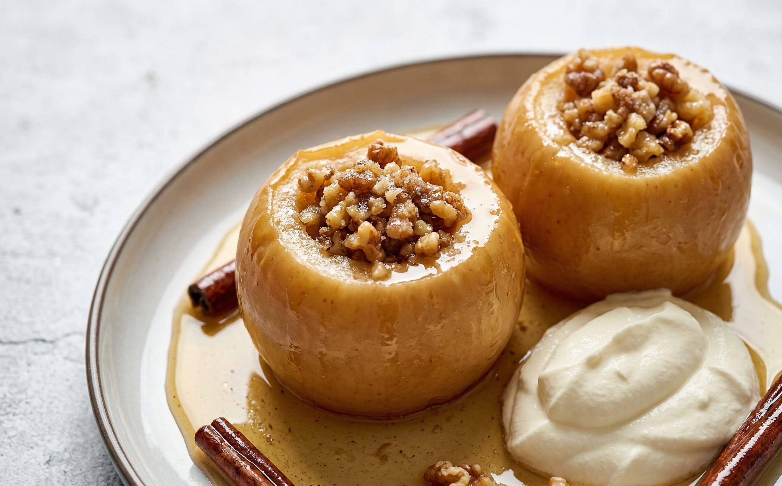 Tufahije (Walnut-Stuffed Poached Apples)
