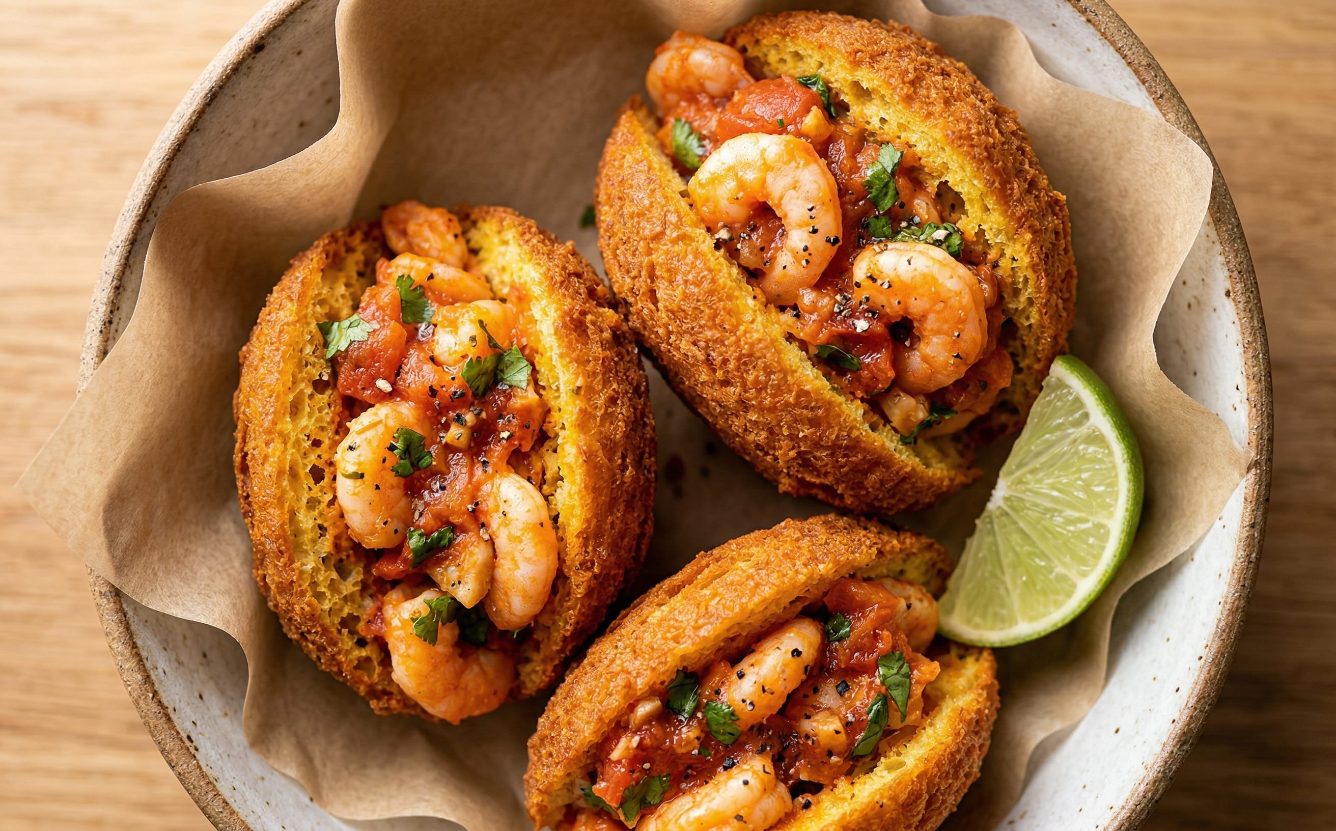 Acarajé (Black-Eyed Pea Fritters with Shrimp)