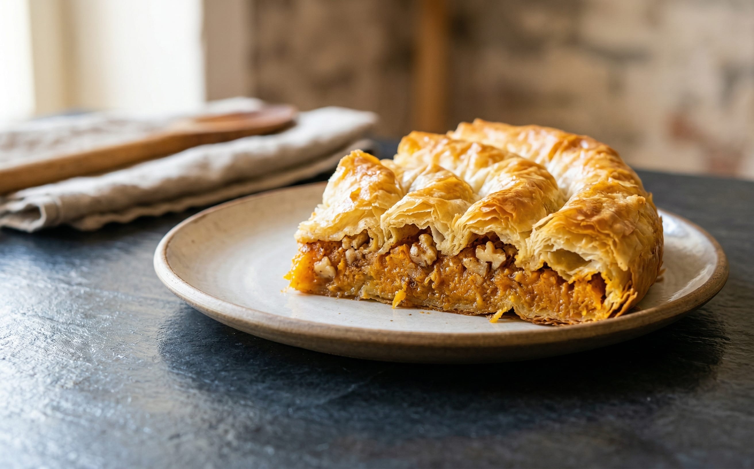 Tikvenik (Pumpkin and Walnut Phyllo Pie)