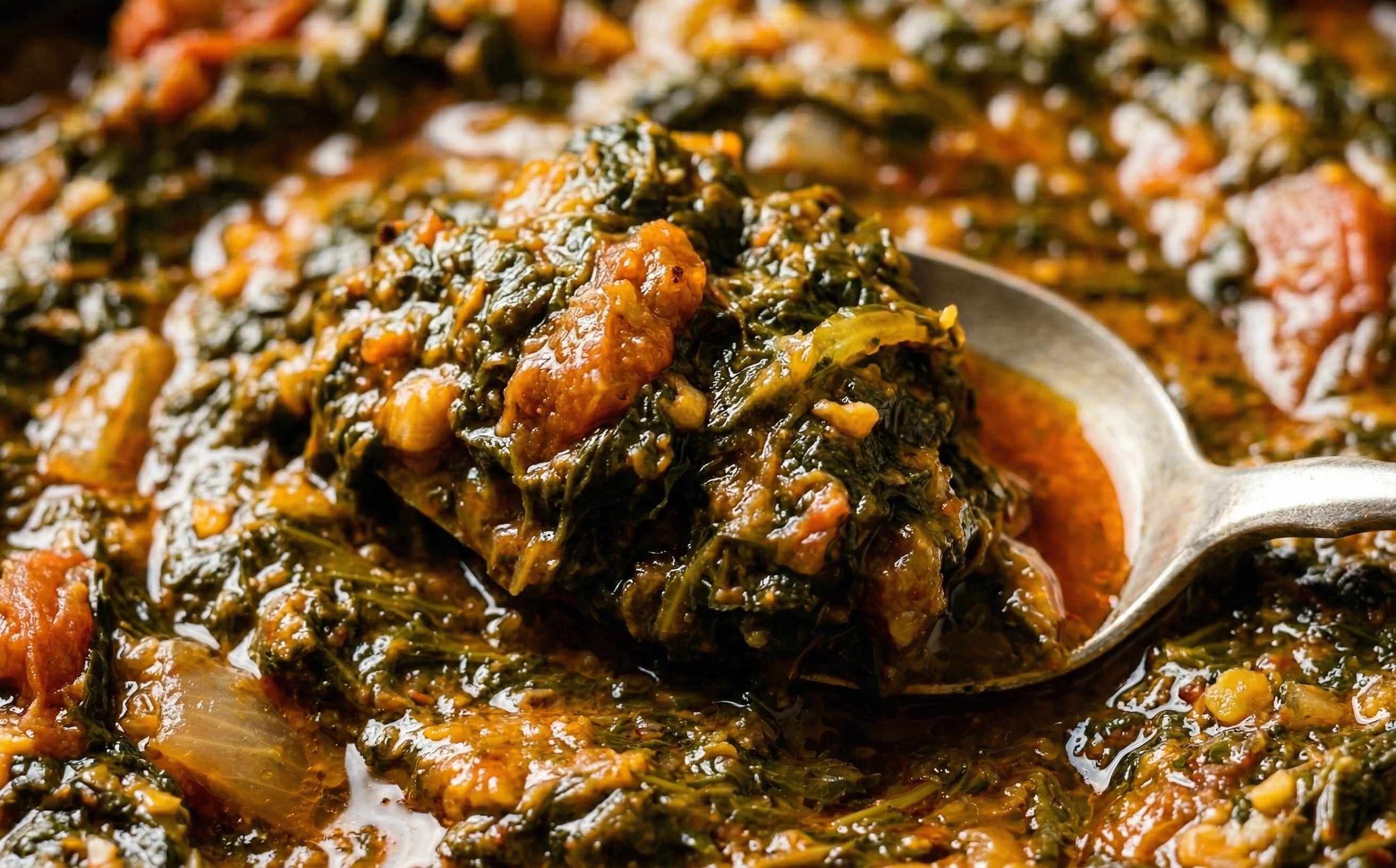 Isombe (Cassava Leaf and Peanut Stew)