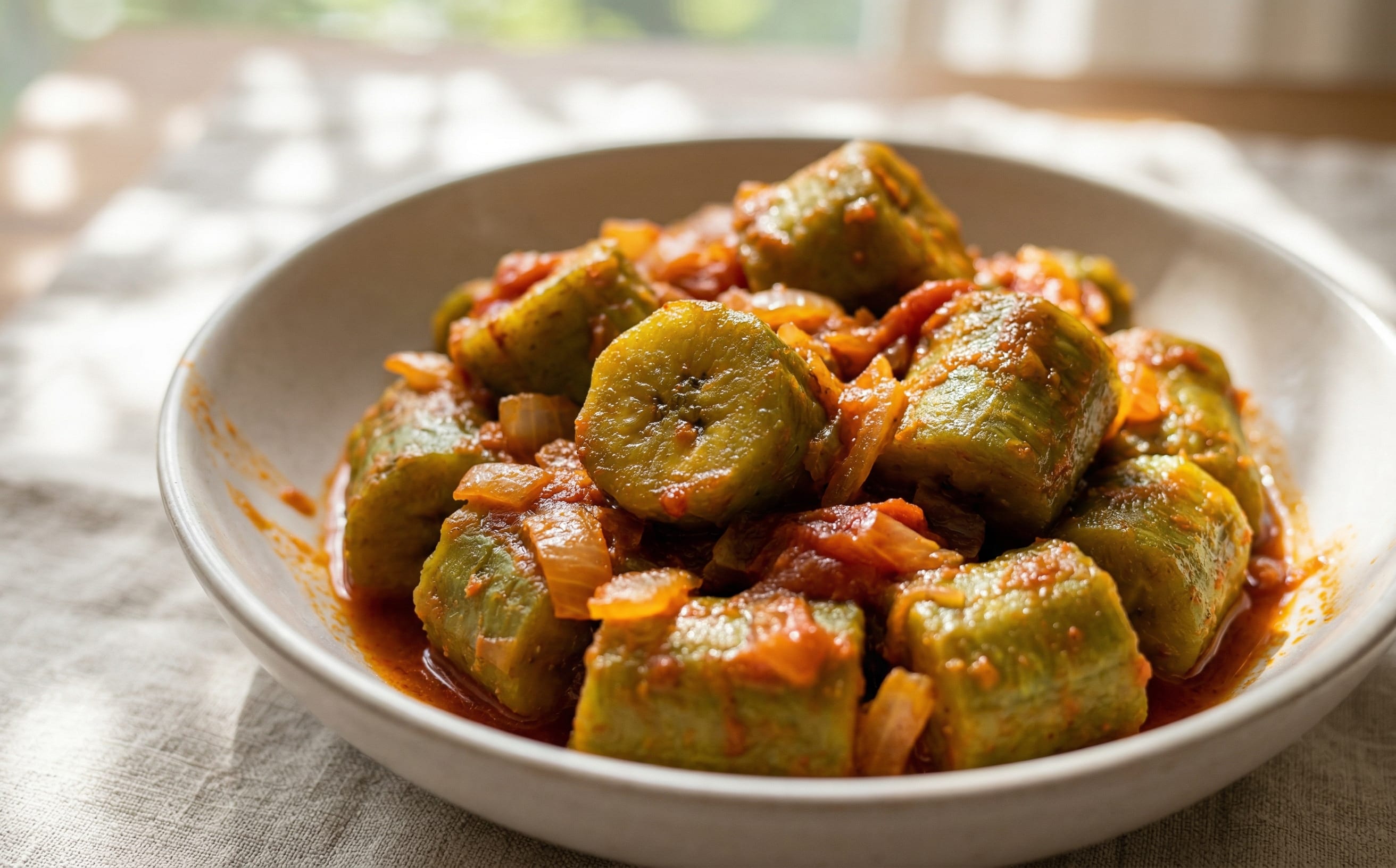 Ibitoke (Stewed Green Plantains)