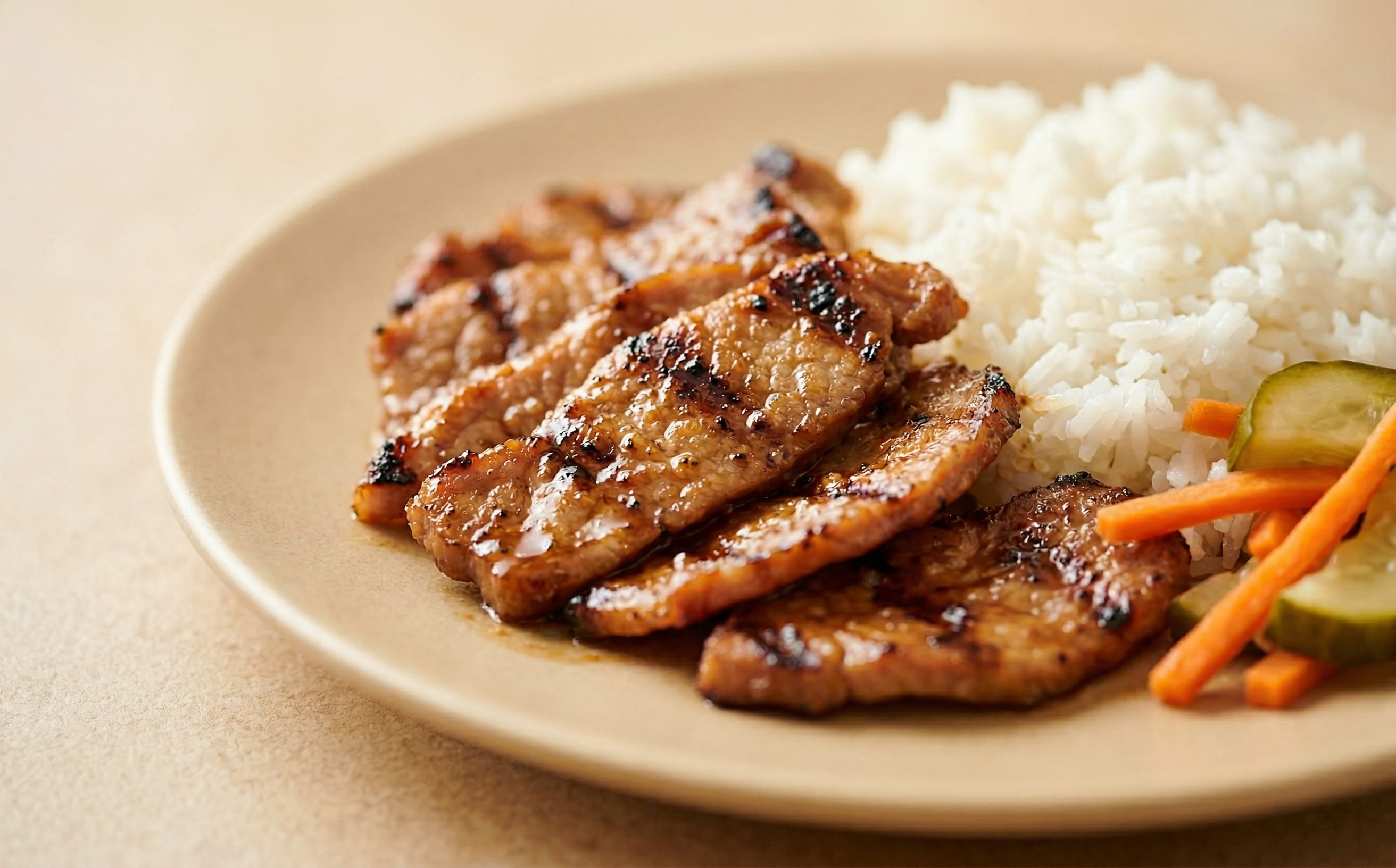 Bai Sach Chrouk (Grilled Pork with Rice)
