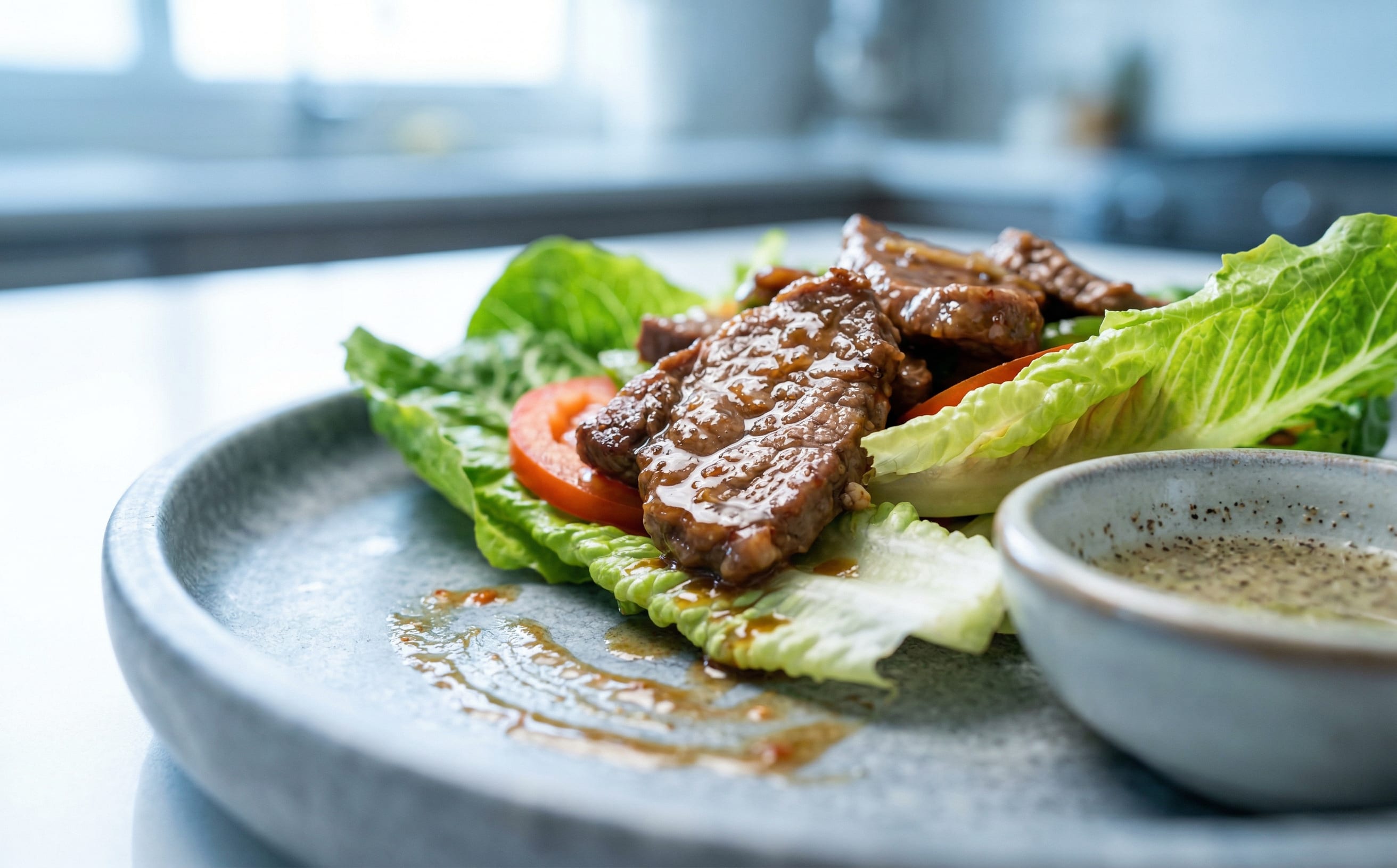 Lok Lak (Pepper Beef with Lime Dip)