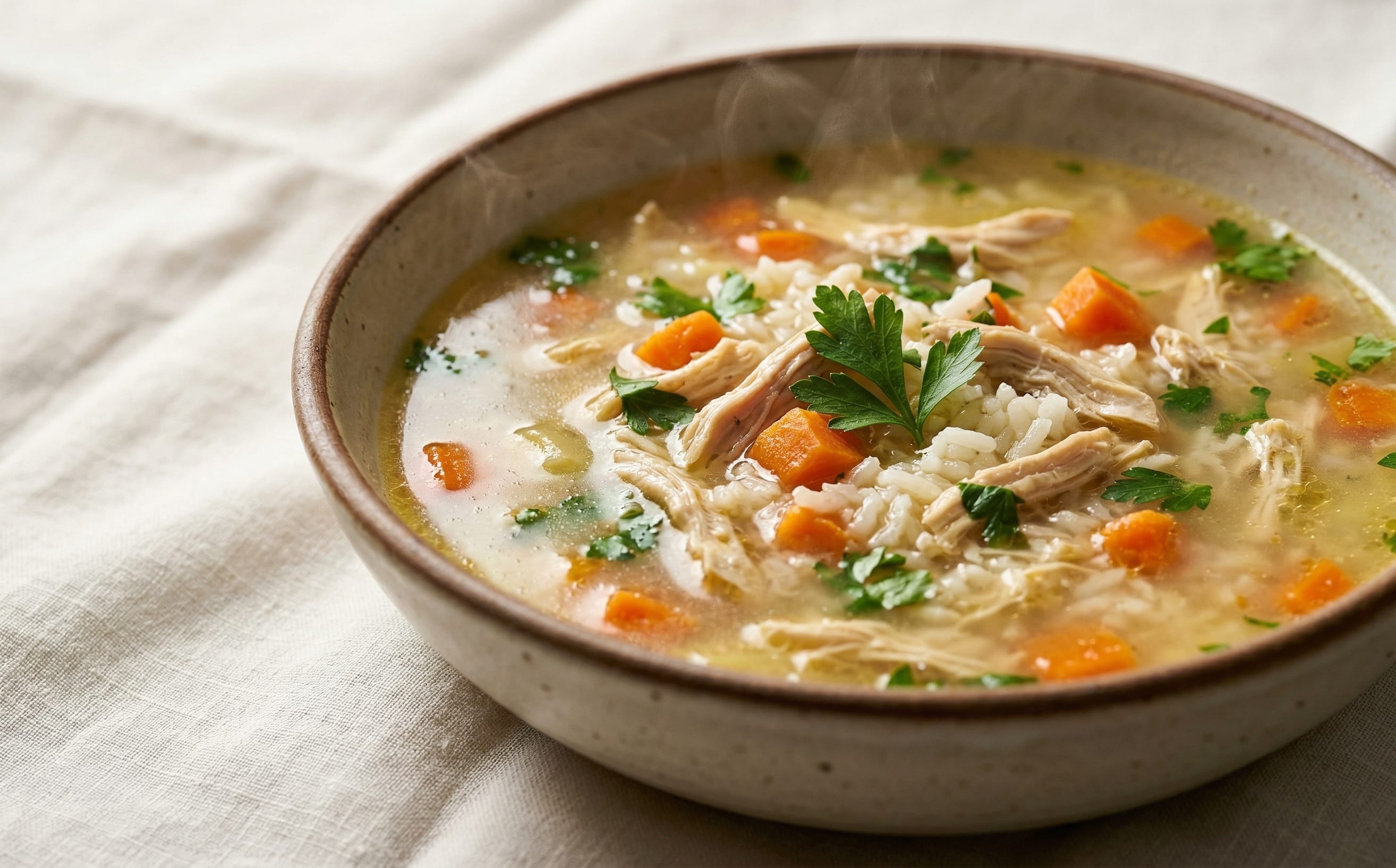 Canja de Galinha (Chicken and Rice Soup)