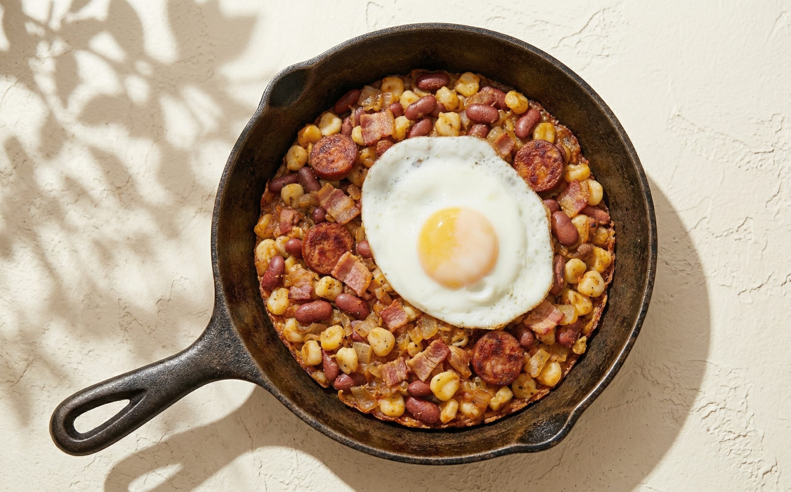 Cachupa Refogada com Ovo (Pan-Fried Cachupa with Egg)