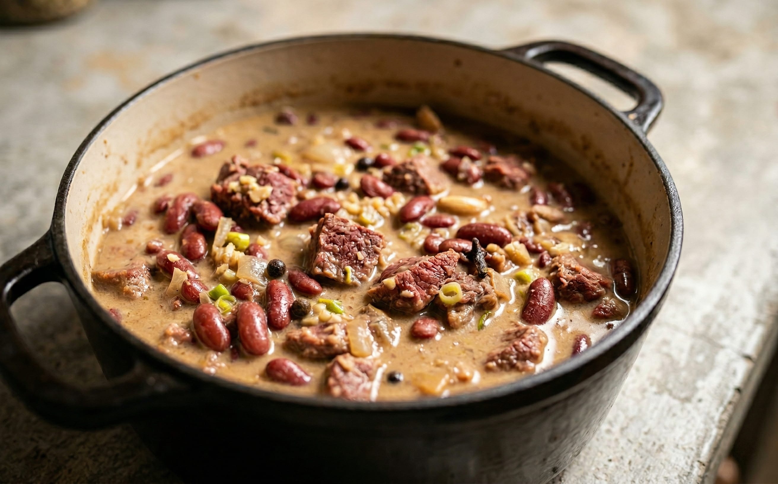 Salted Beef and Beans