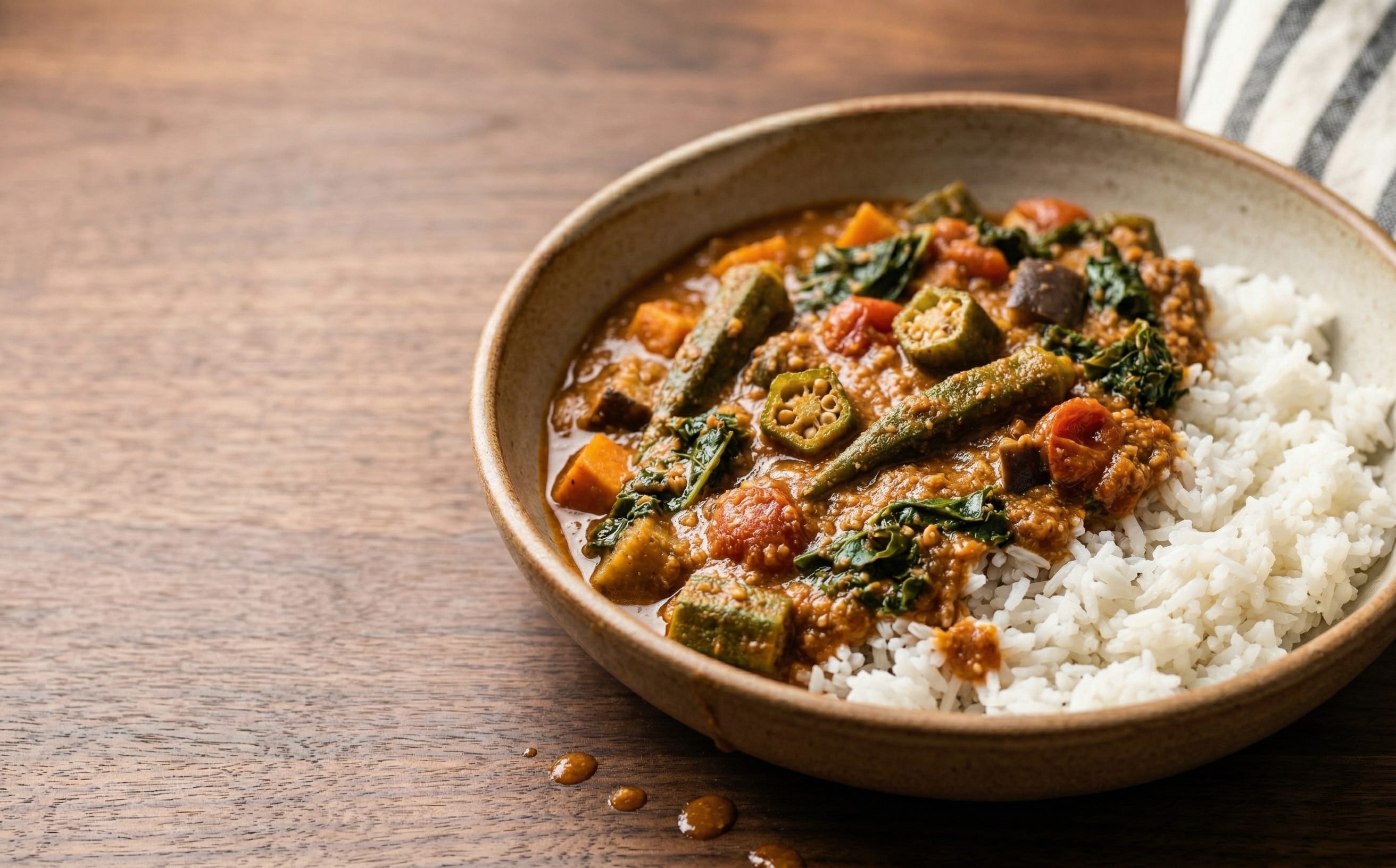 Daraba (Okra and Peanut Stew)