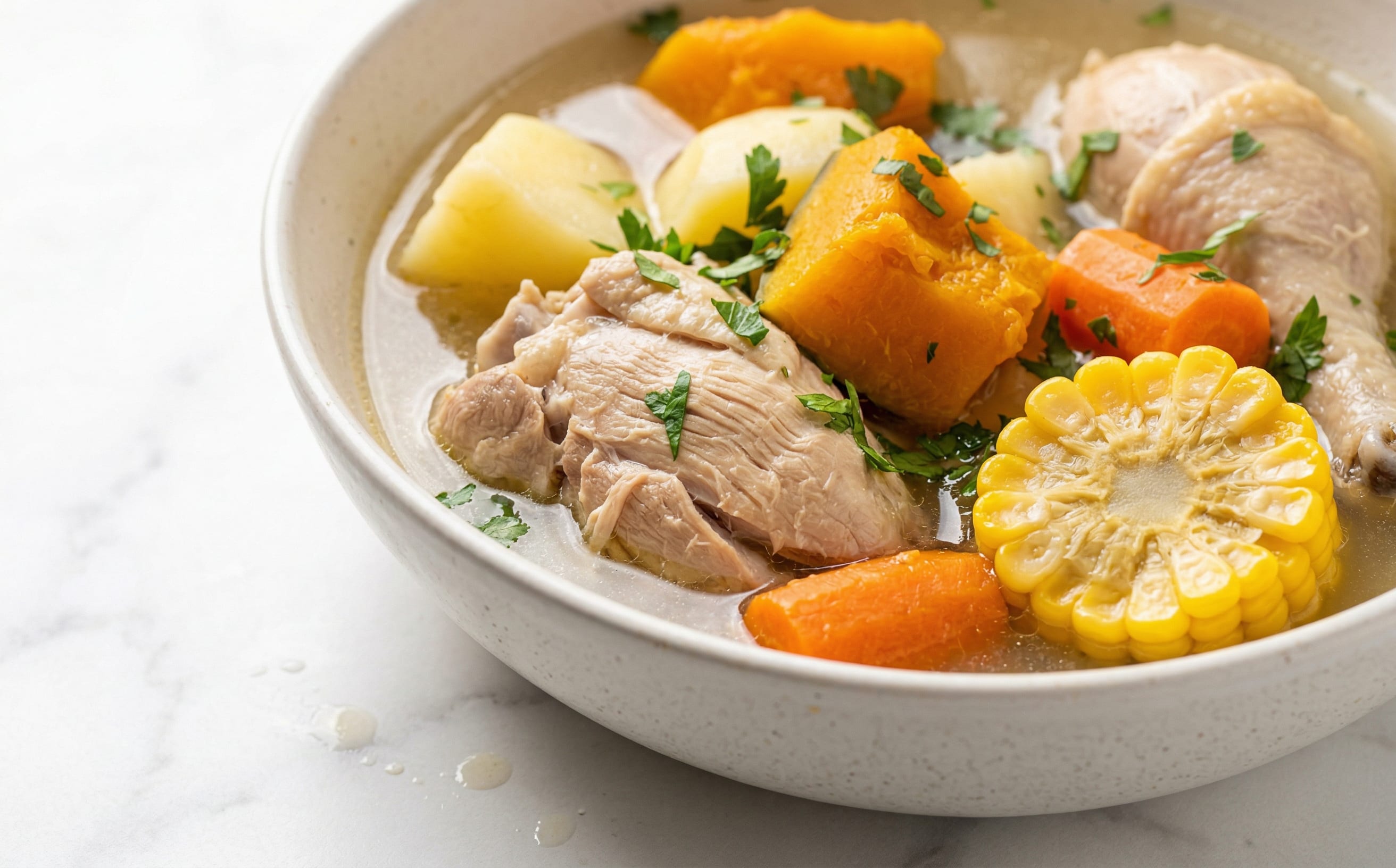 Cazuela de Pollo (Chicken and Vegetable Soup)