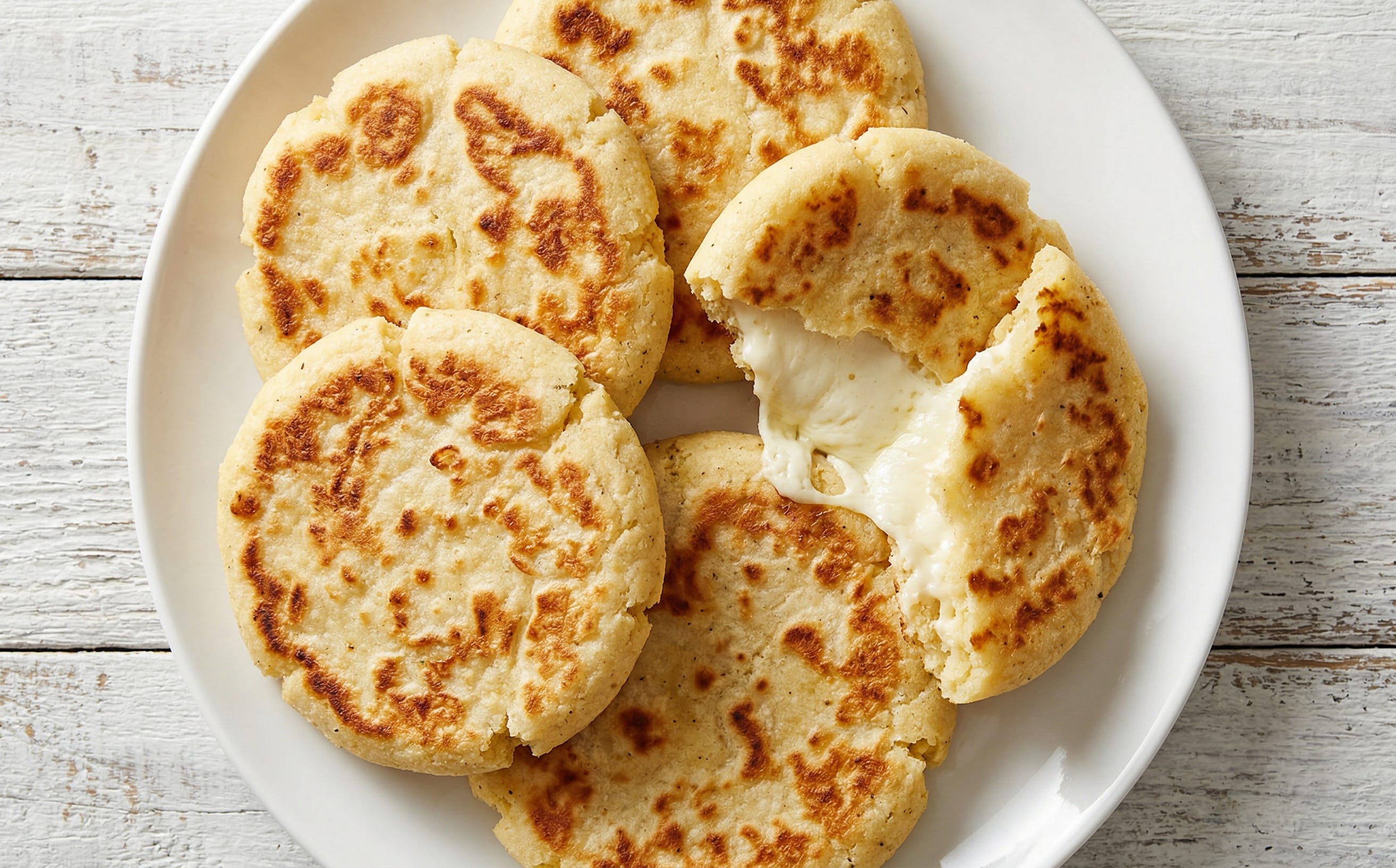 Arepas de Queso (Cheese-Filled Corn Cakes)