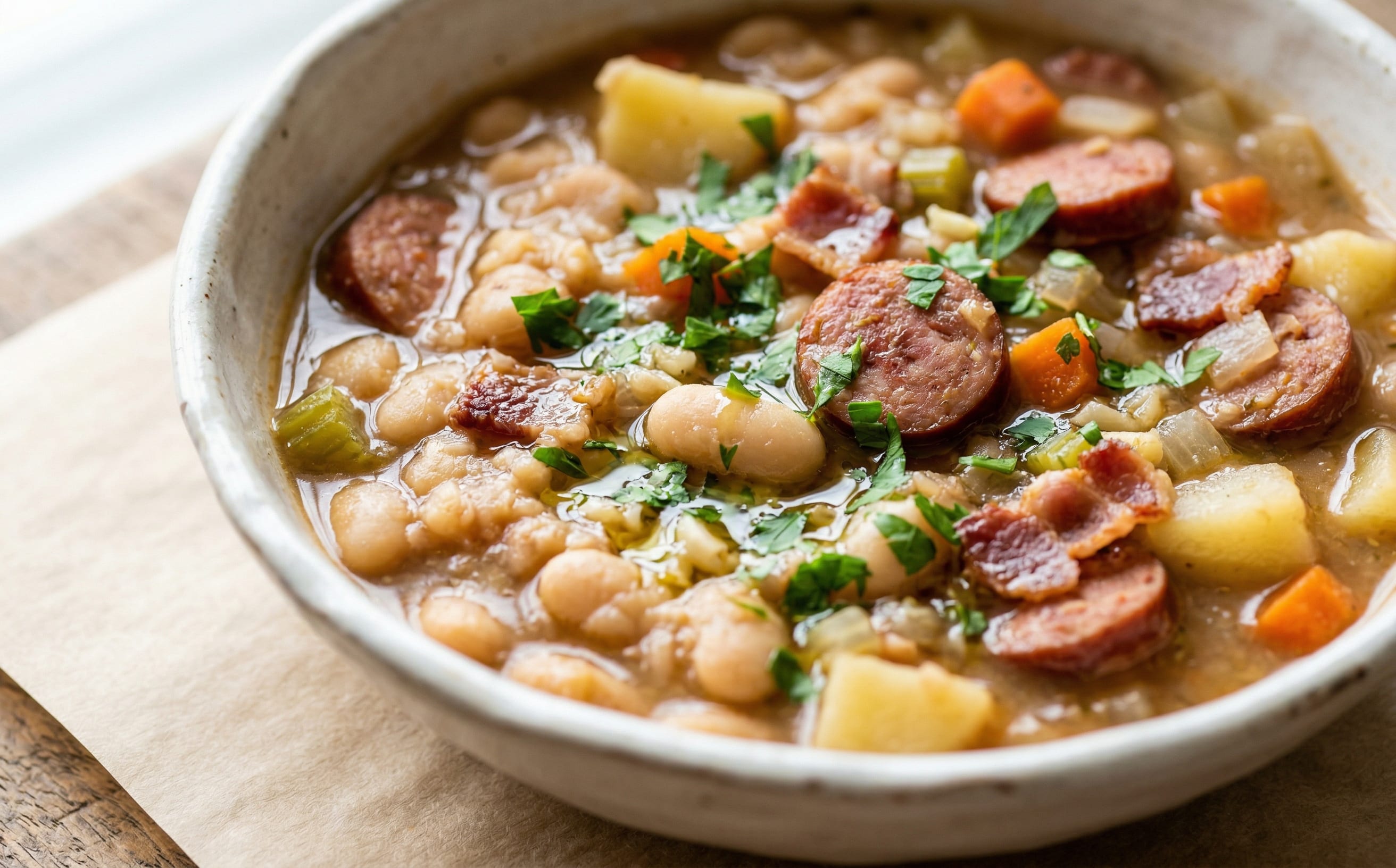 Maneštra od Graha i Krumpira (Bean and Potato Soup)