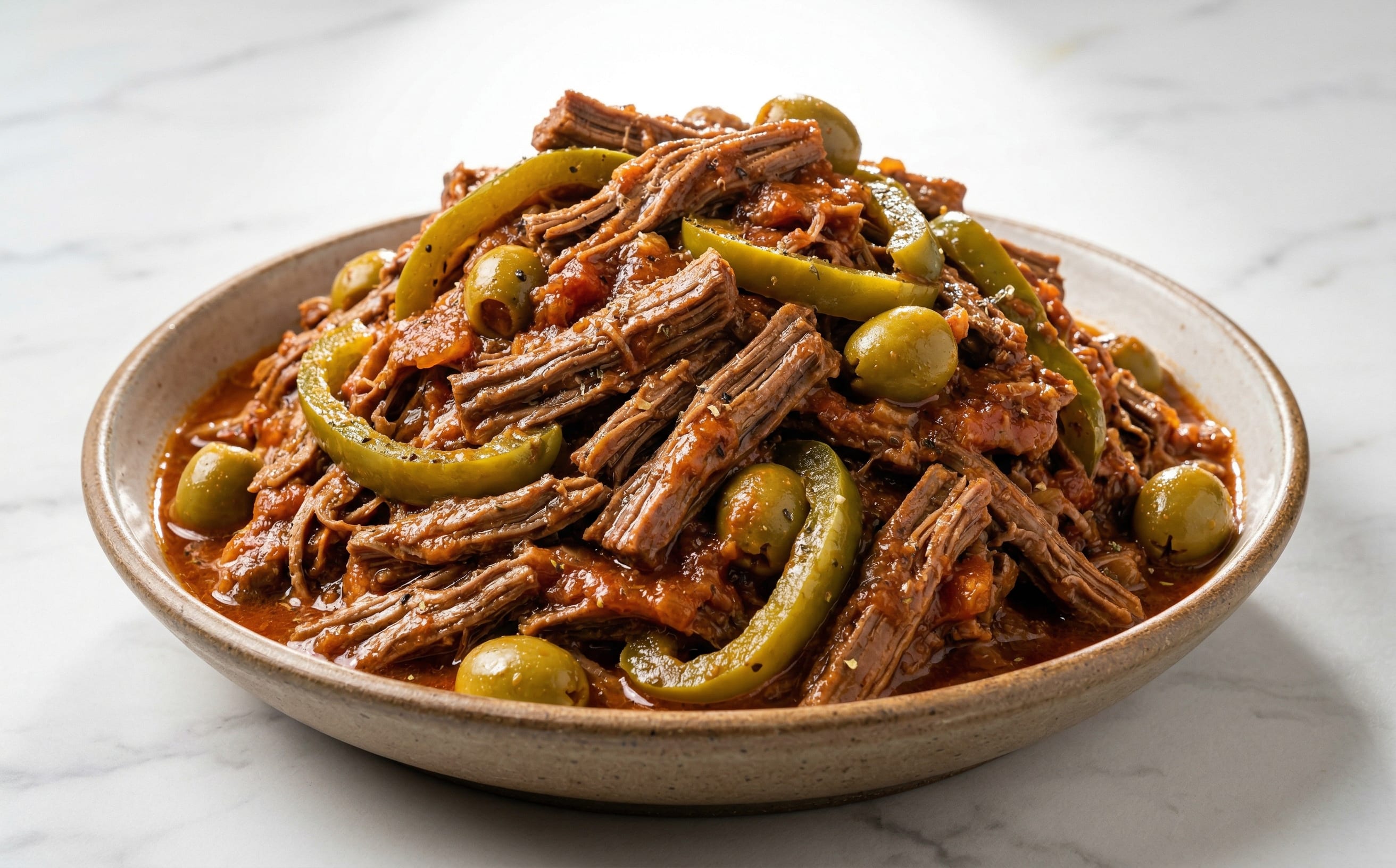 Ropa Vieja (Shredded Beef in Tomato Sauce)