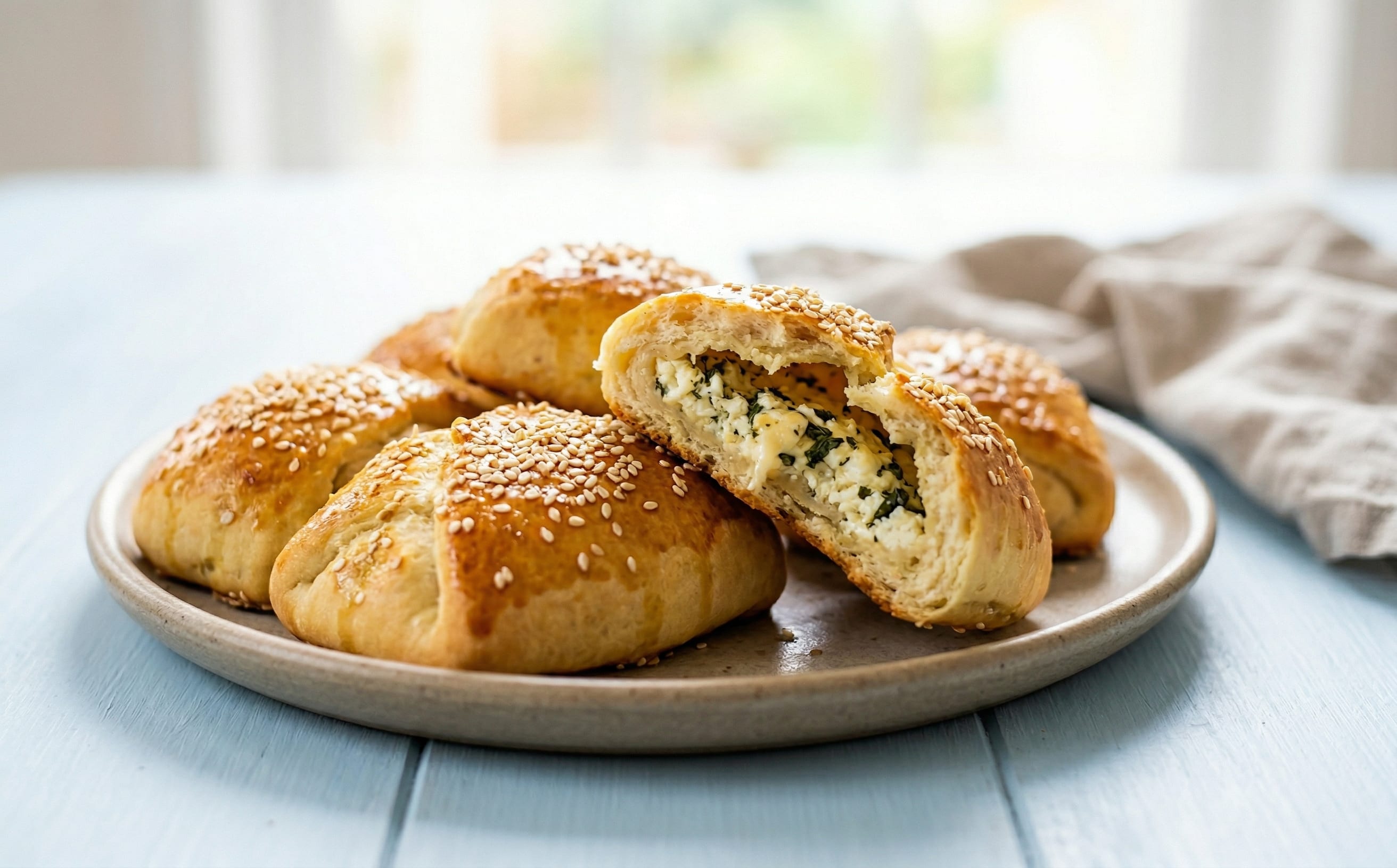 Flaounes (Cypriot Cheese and Mint Pastries)