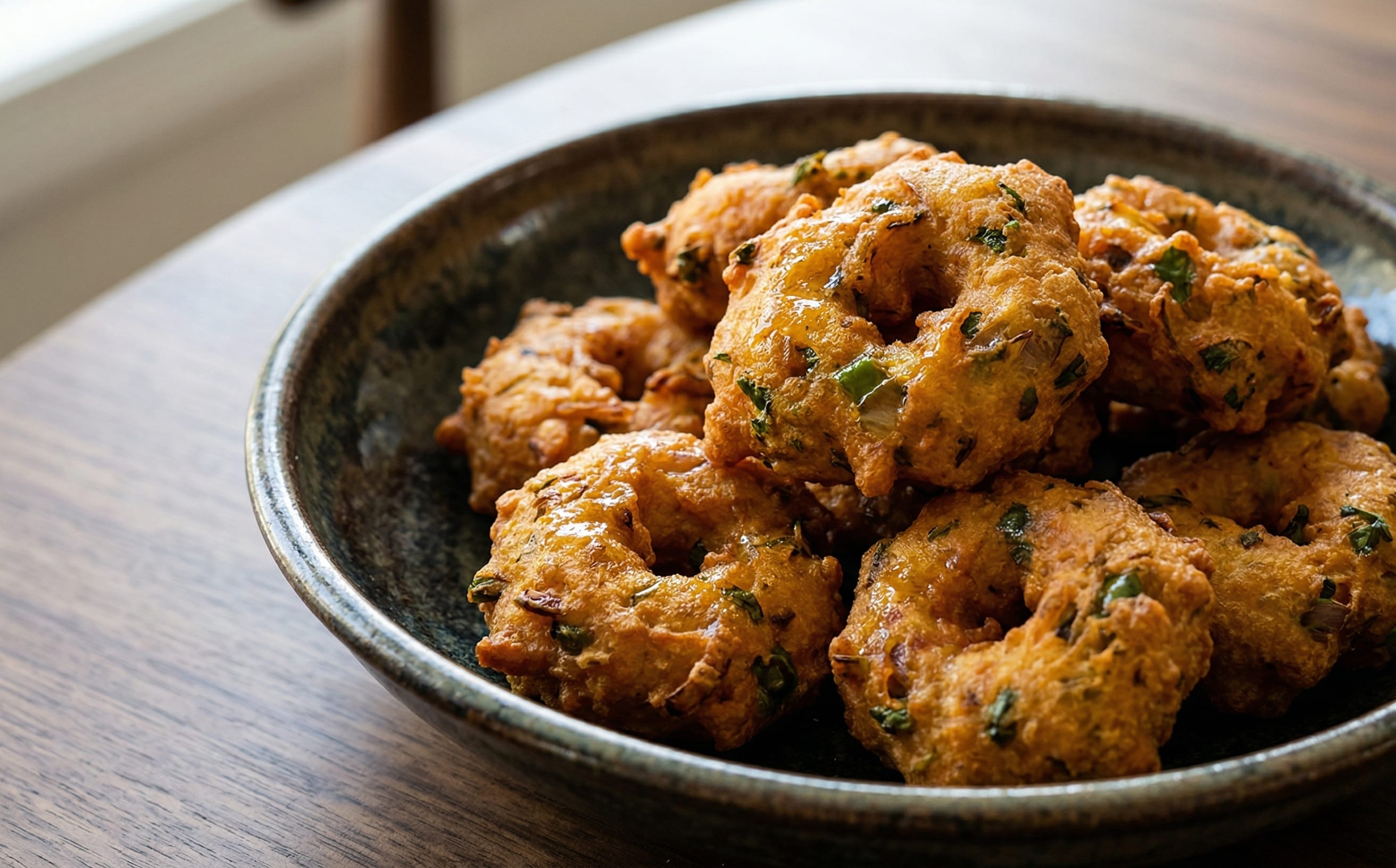 Bajiyo (Chickpea and Onion Fritters)