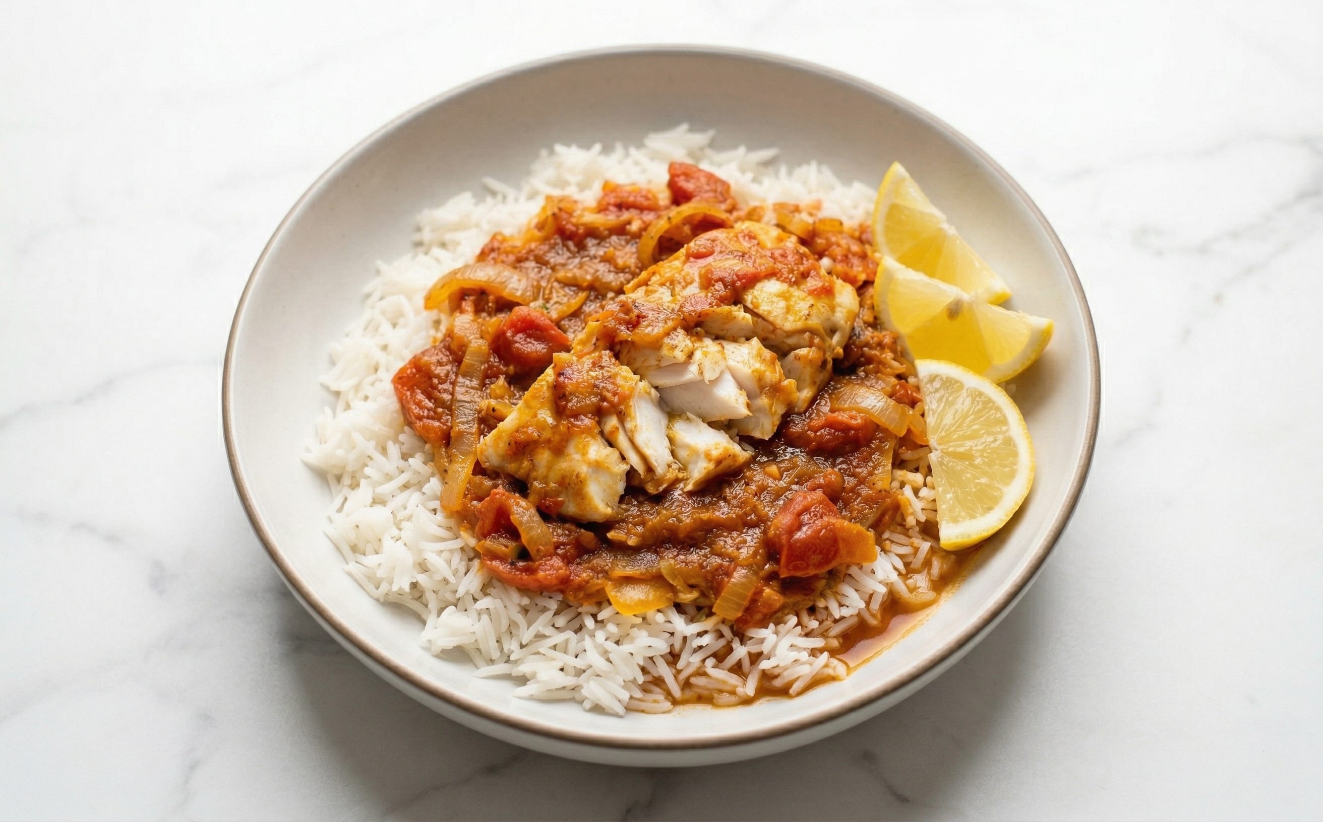 Djiboutian-Style Spiced Fish Stew with Rice