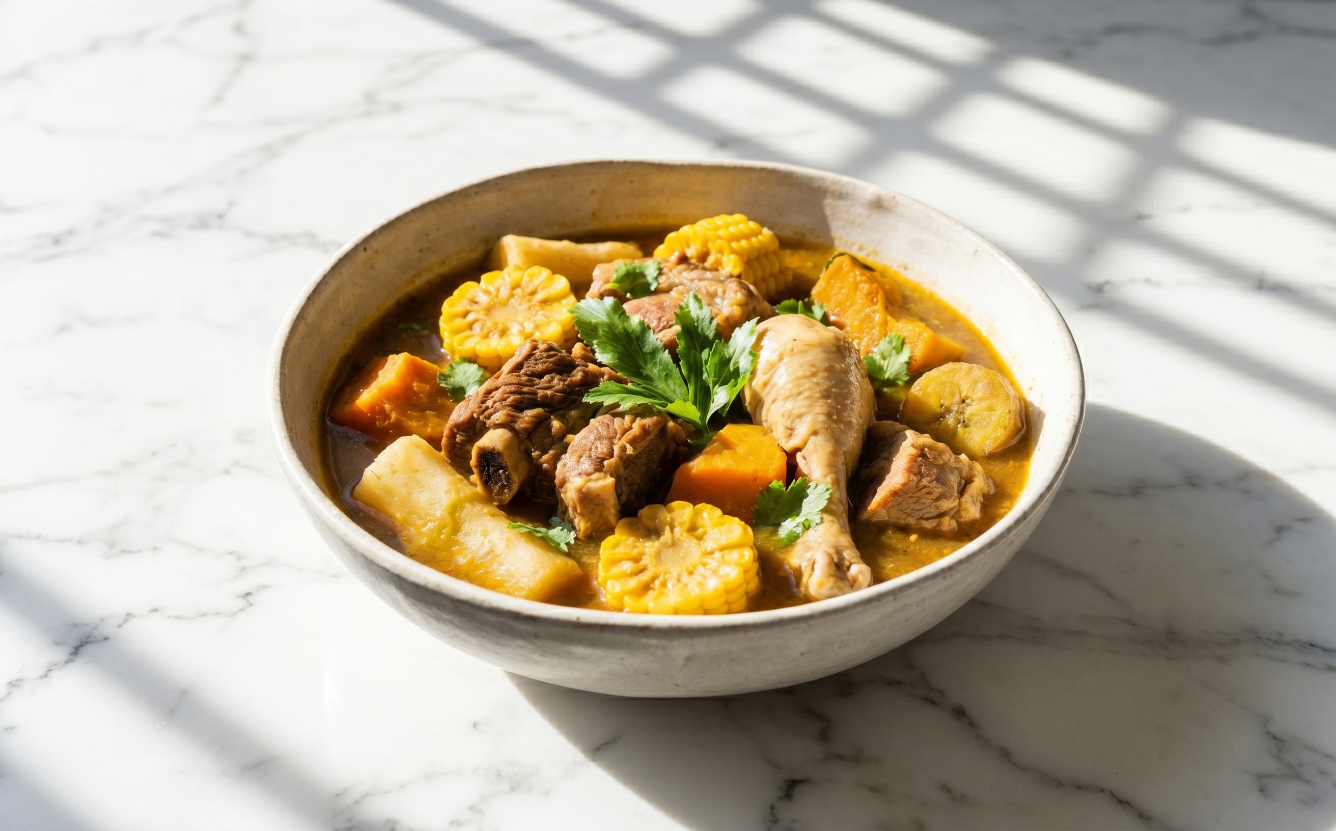 Sancocho Dominicano (Meat and Root Vegetable Stew)
