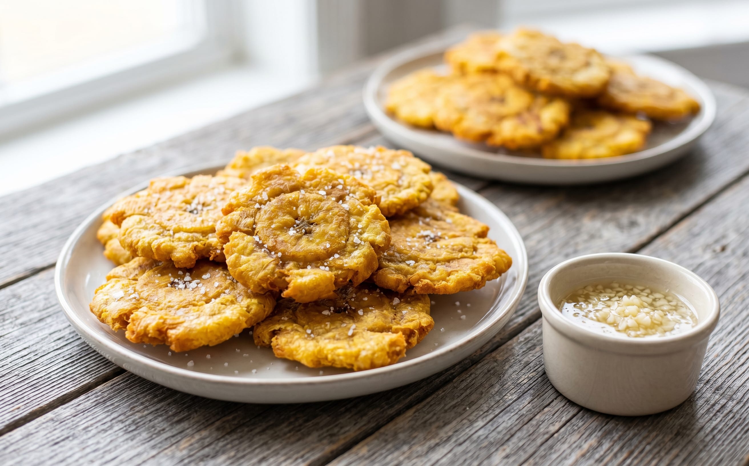 Tostones (Twice-Fried Green Plantains)