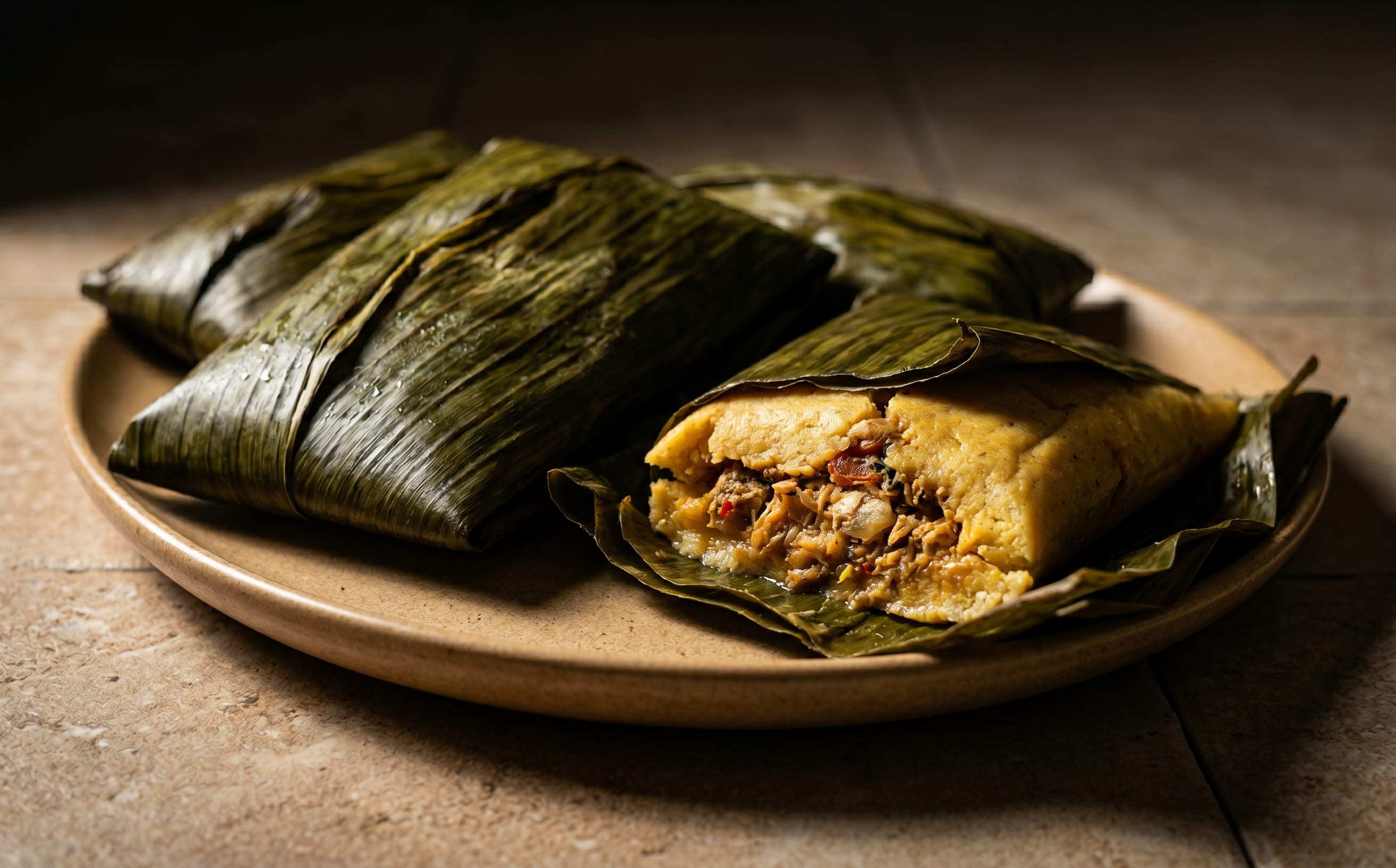 Equatoguinean Corn and Fish Leaf Parcels