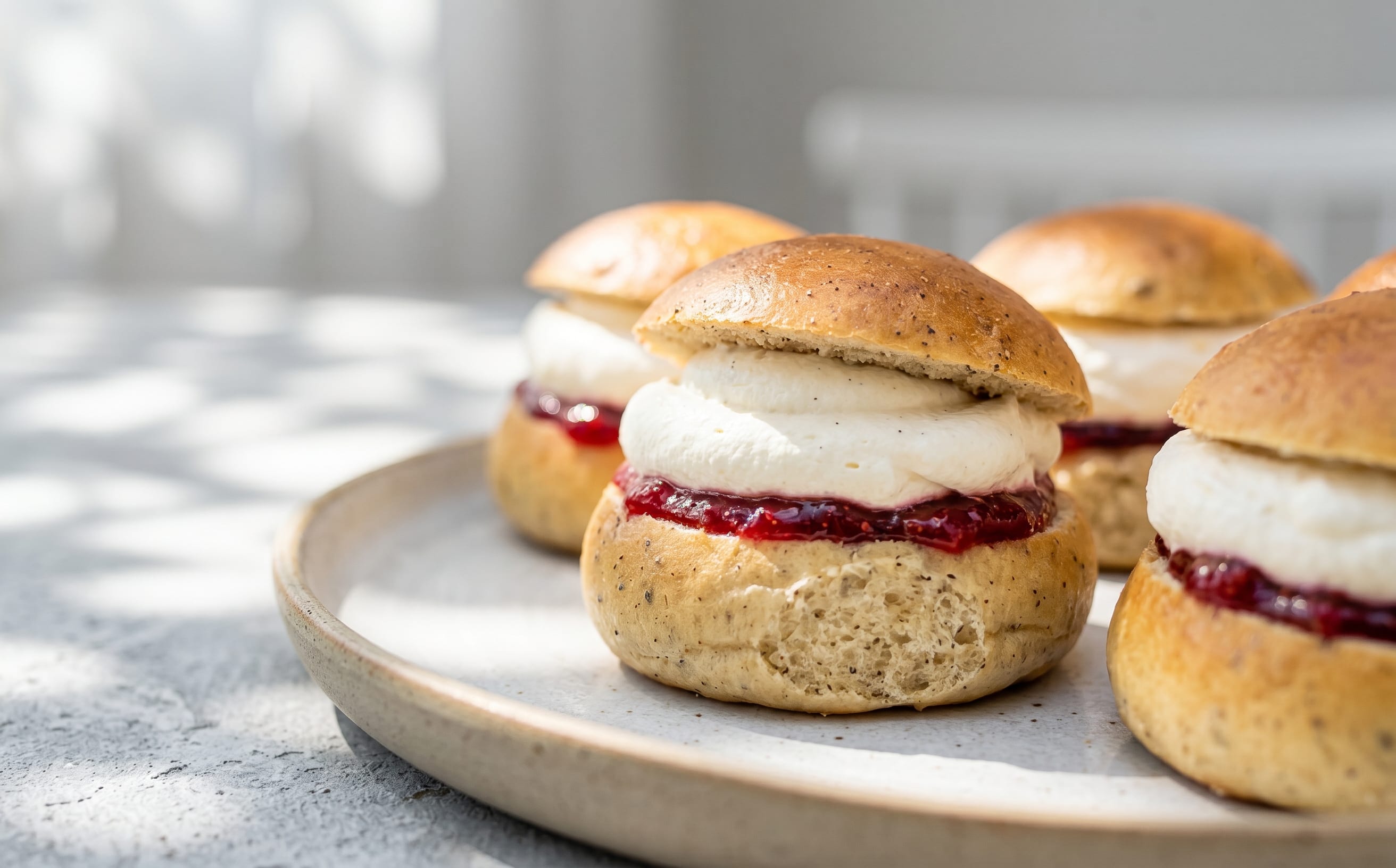 Vastlakuklid (Cardamom Cream Buns)