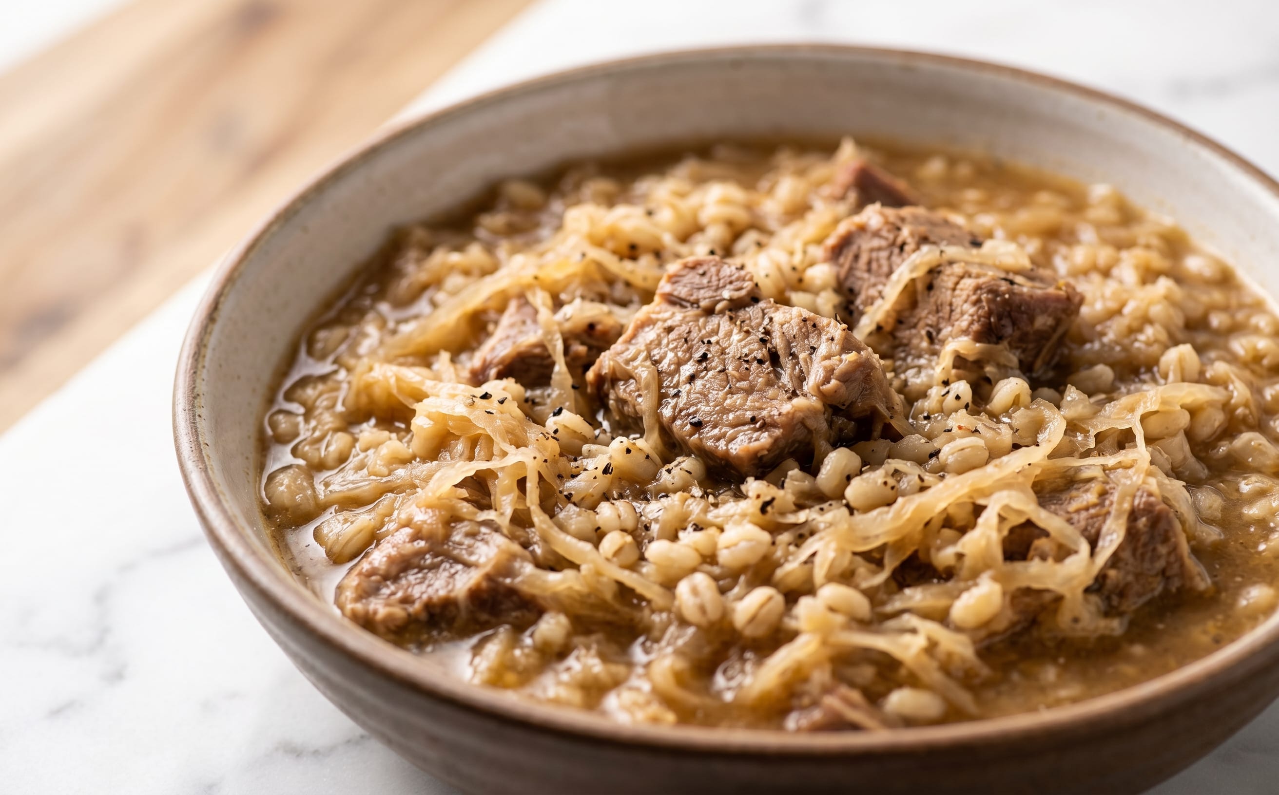 Mulgikapsad (Sauerkraut with Pork and Barley)