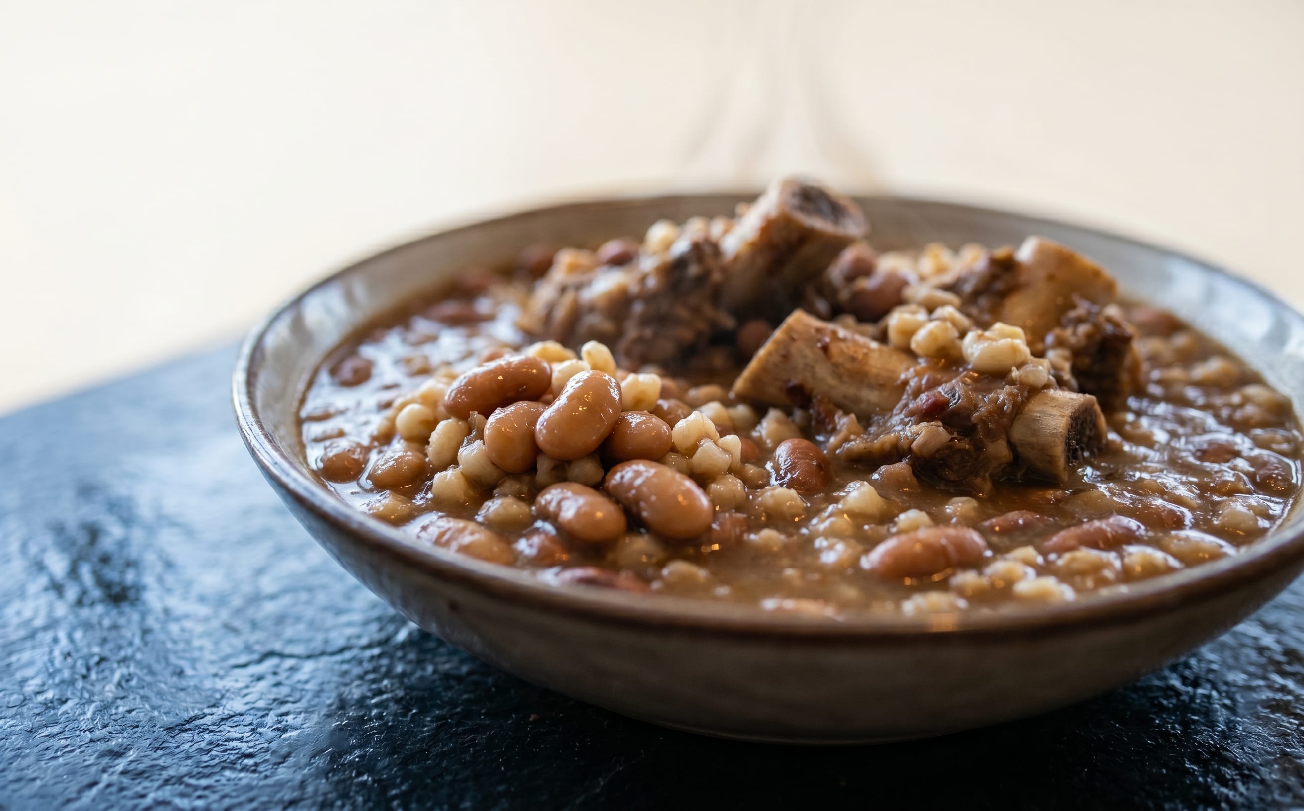 Umncushu (Samp and Beans with Beef Bones)