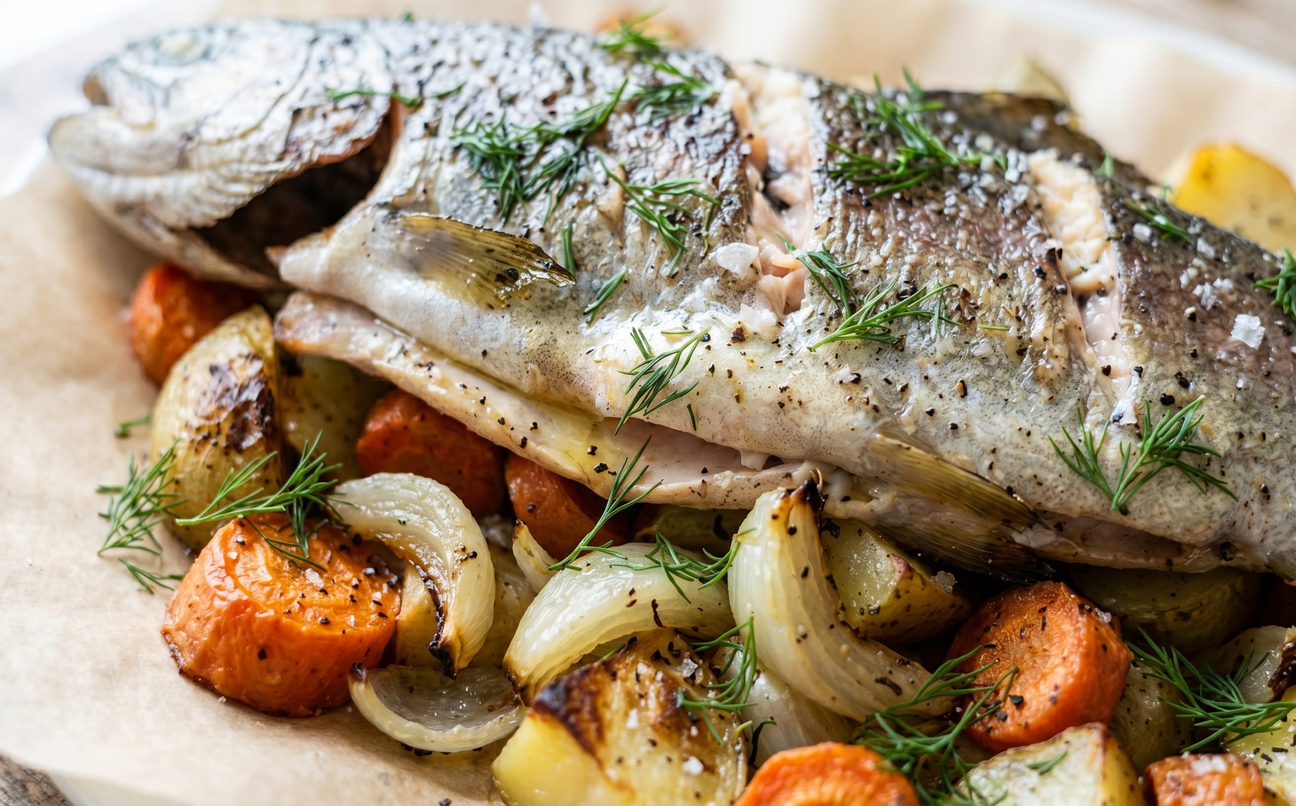 Roasted Trout with Potatoes