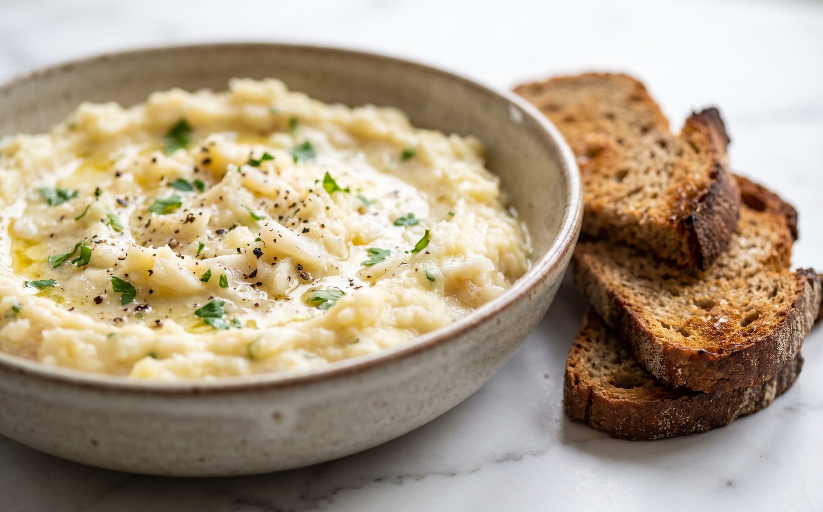 Salt Cod Brandade with Rye Bread