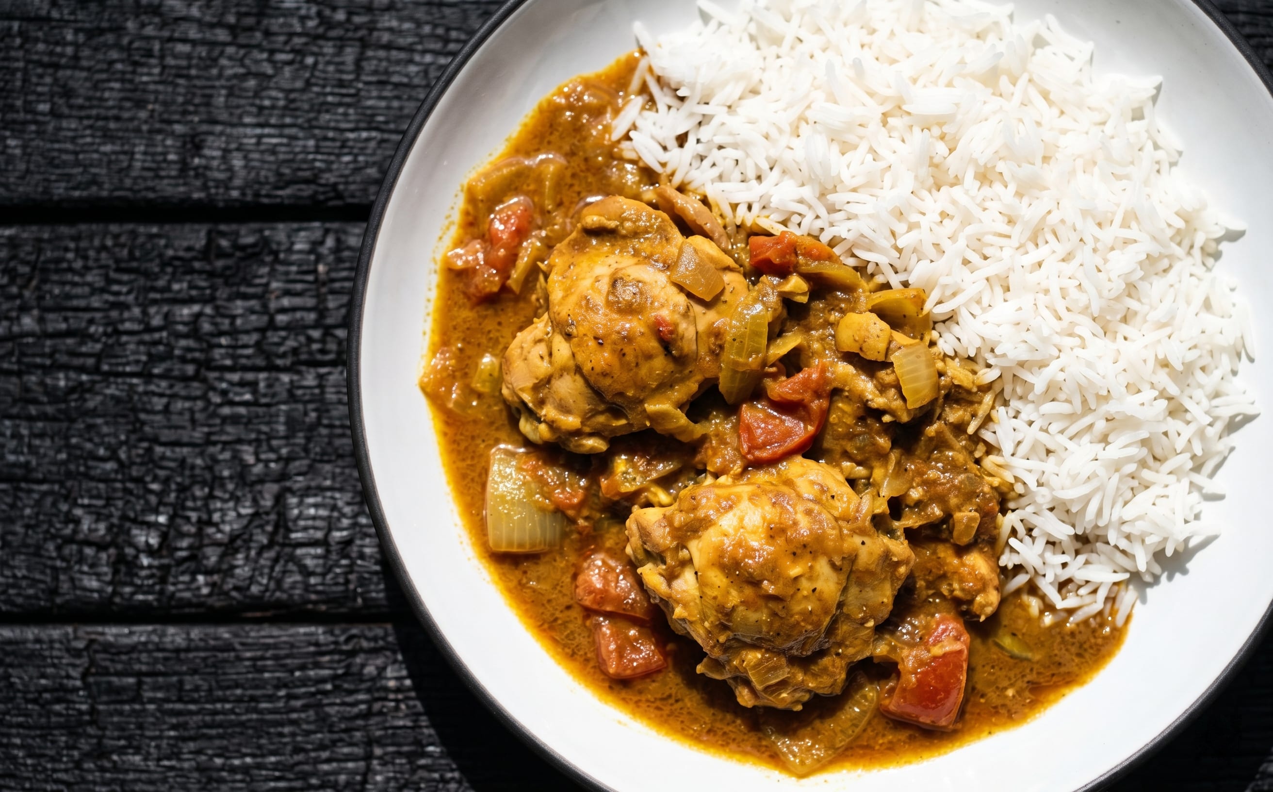 Indo-Fijian Chicken Curry with Rice