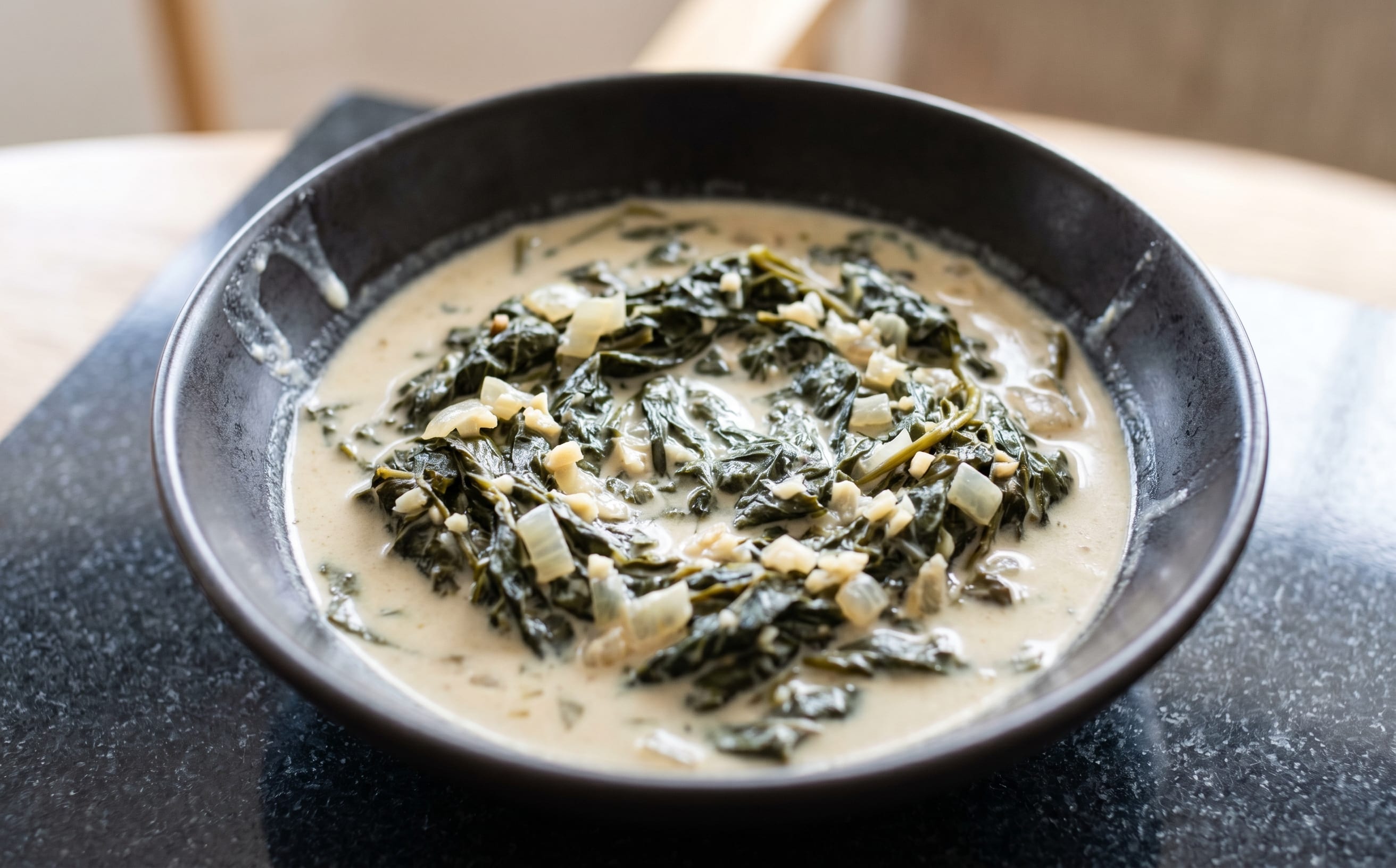 Rourou (Taro Leaves in Coconut Milk)