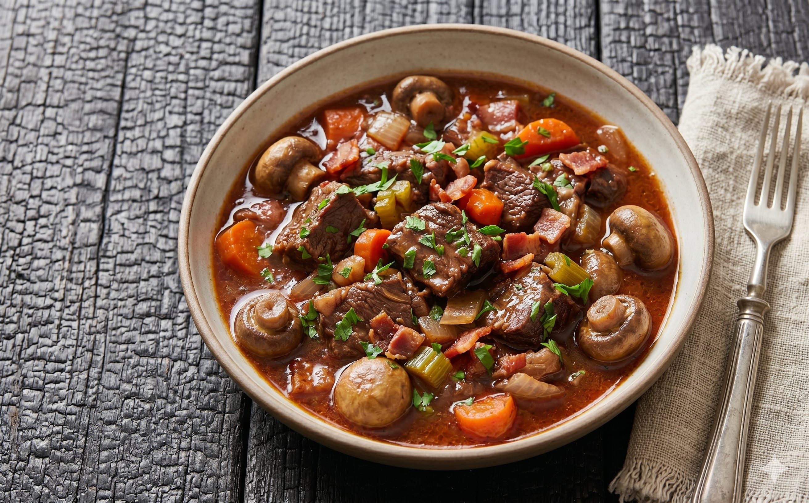 Bœuf Bourguignon (Burgundy Beef Stew)