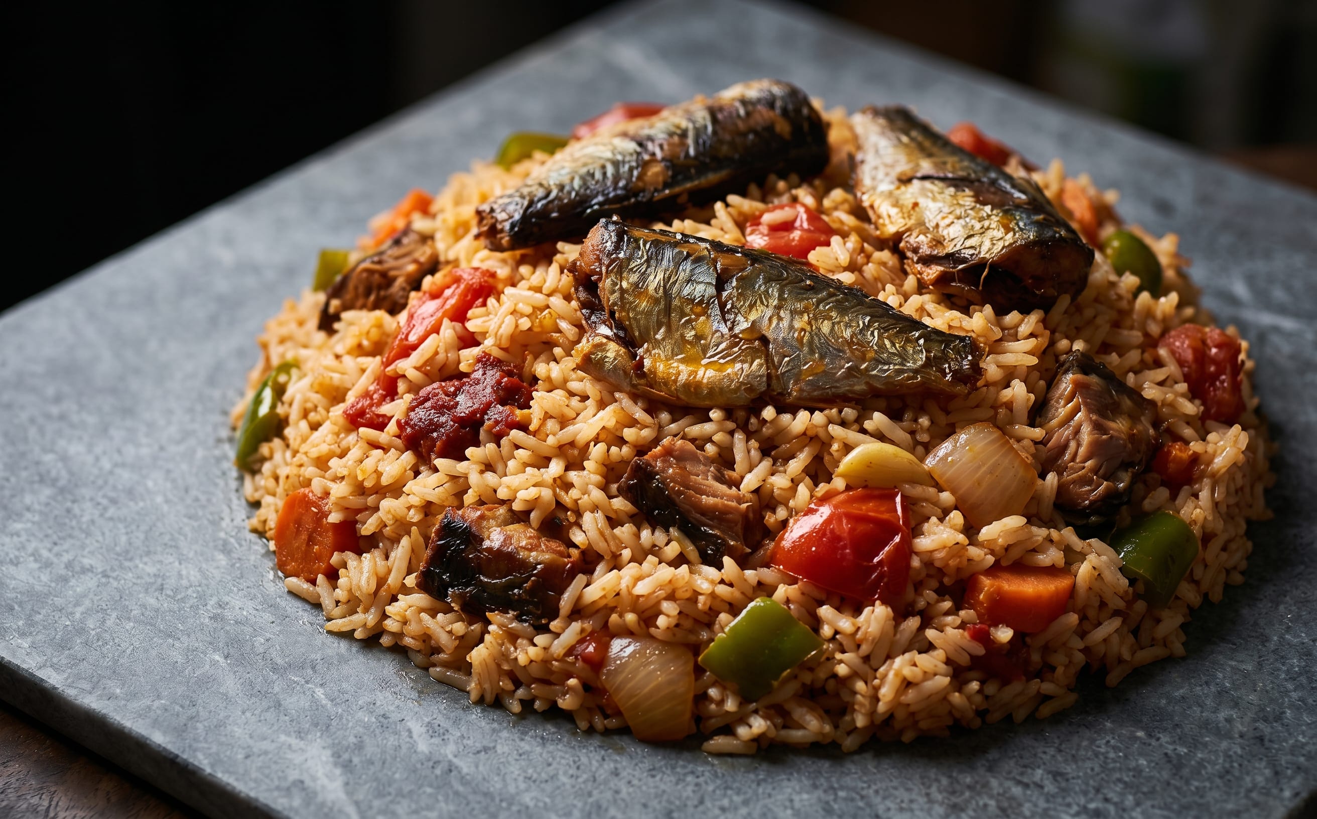 Benachin (Smoked Fish Tomato Rice)