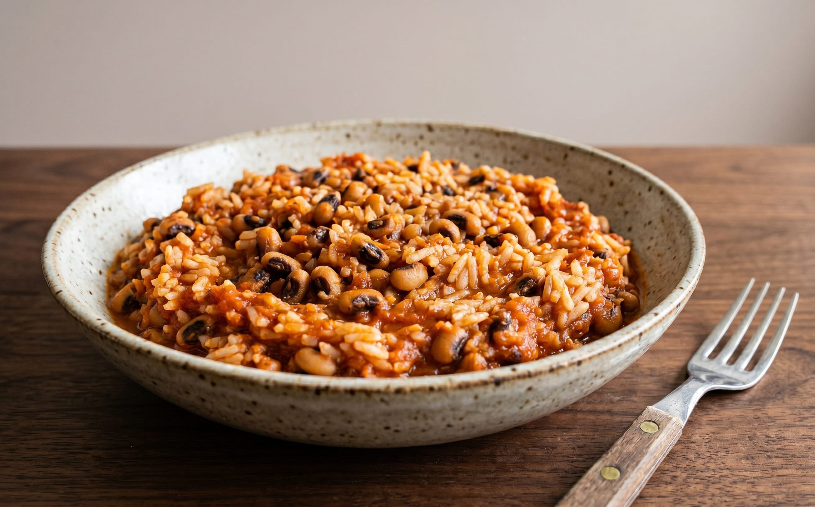 Gambian Tomato Rice with Cowpeas