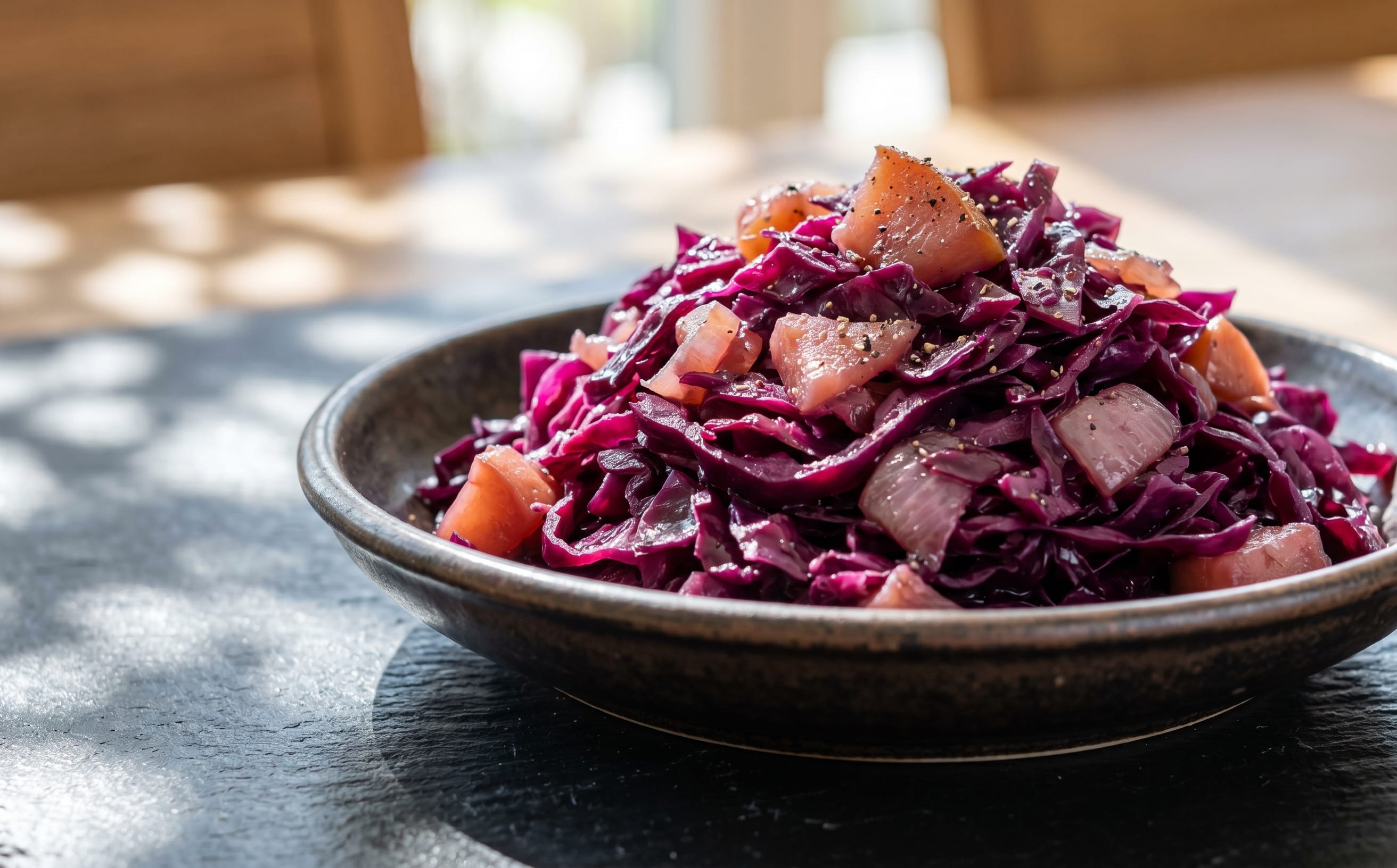 Apfelrotkohl (Braised Red Cabbage with Apples)