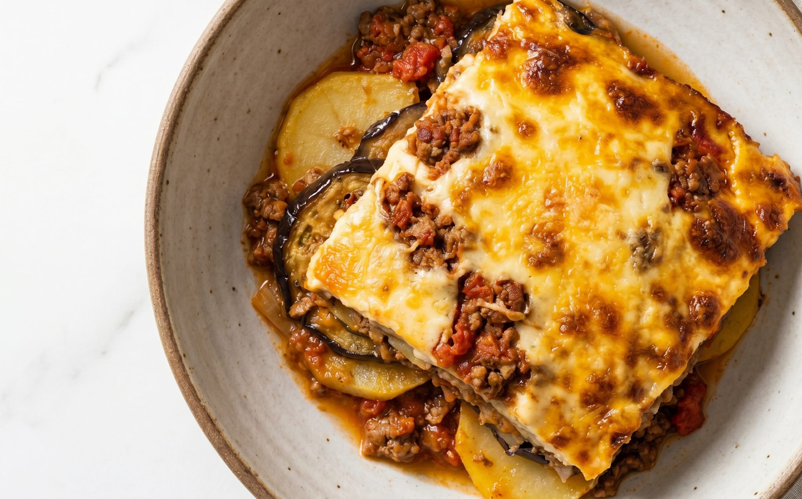 Moussaka (Eggplant and Beef Casserole)