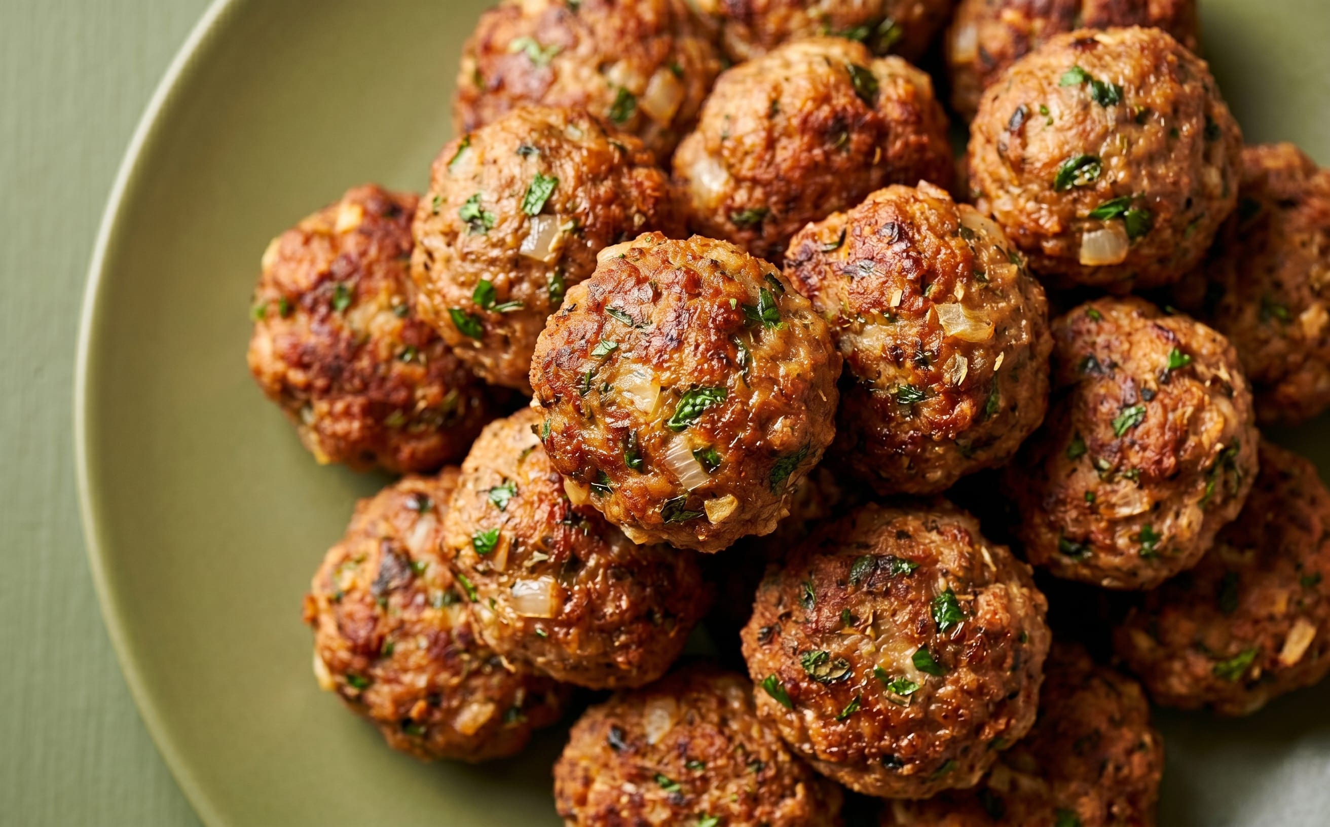 Keftedes (Greek Herb Meatballs)
