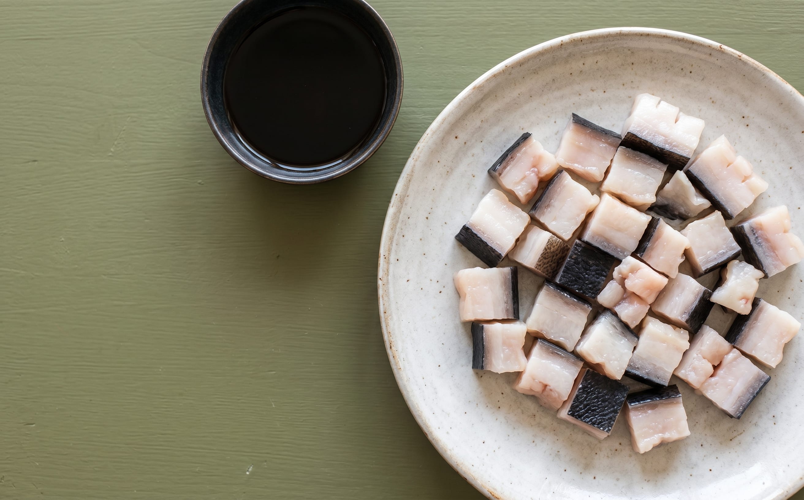 Cooked Mattak with Soy Sauce