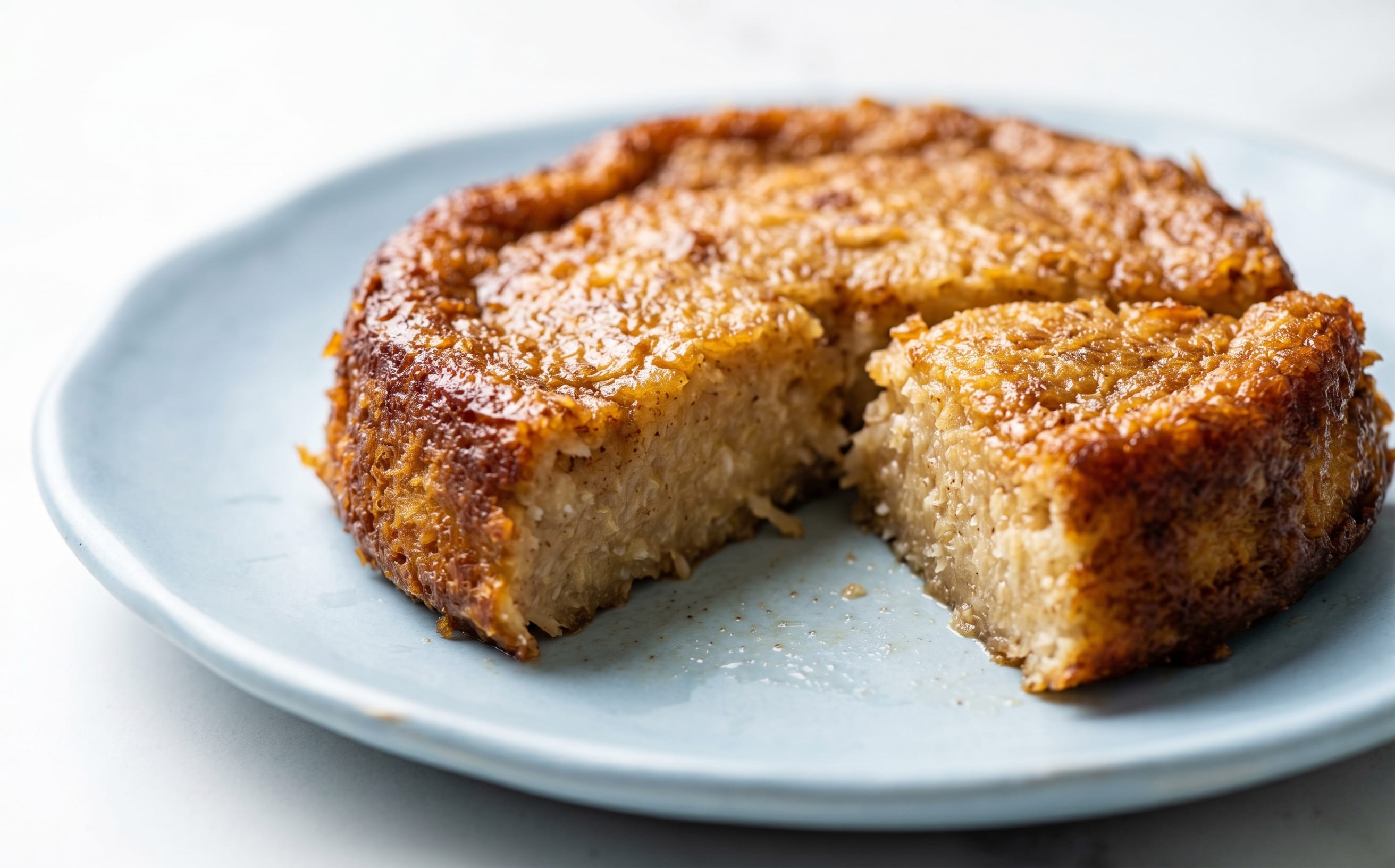 Cassava Pone (Baked Cassava and Coconut Pudding)