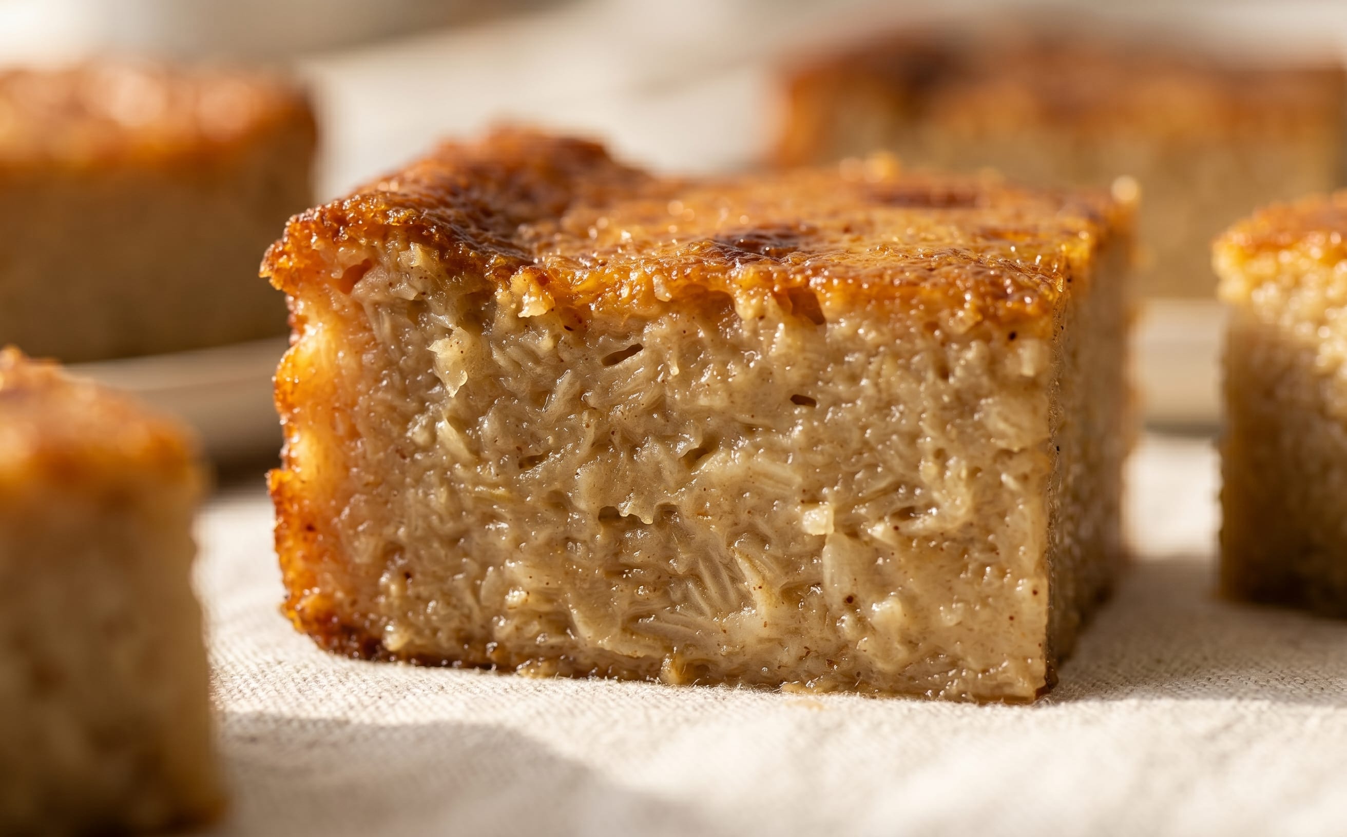 Cassava Pone (Cassava and Coconut Pudding)