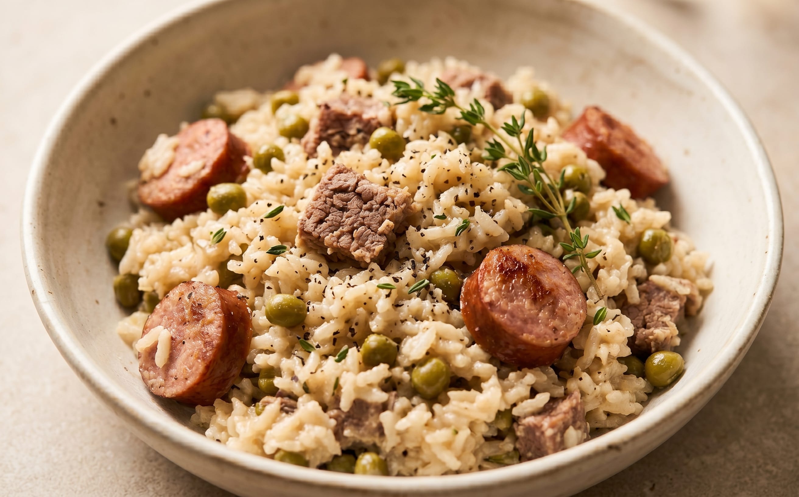 Cook-Up Rice (Coconut Rice with Peas and Smoked Meat)
