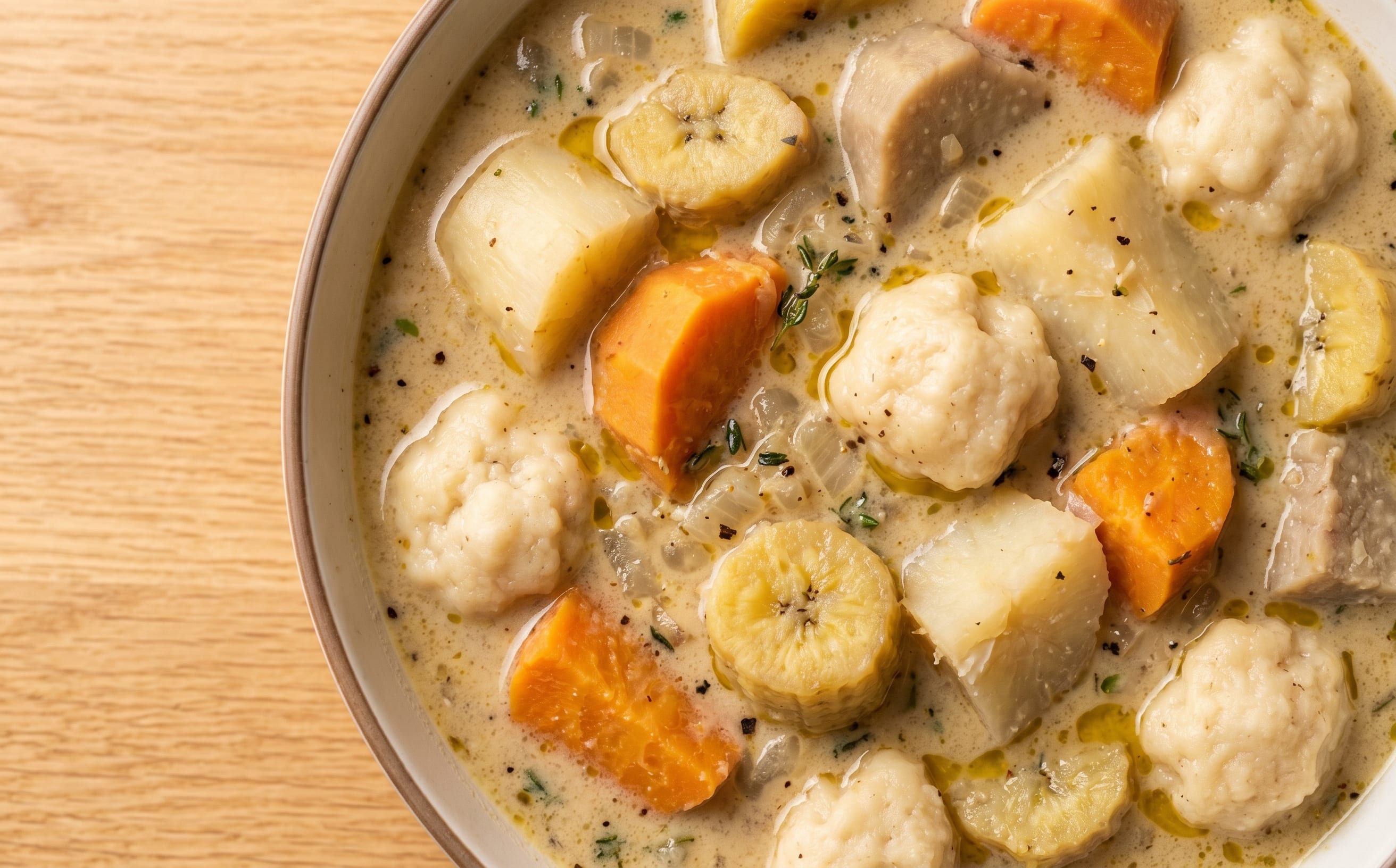 Metemgee (Ground Provisions in Coconut Broth)